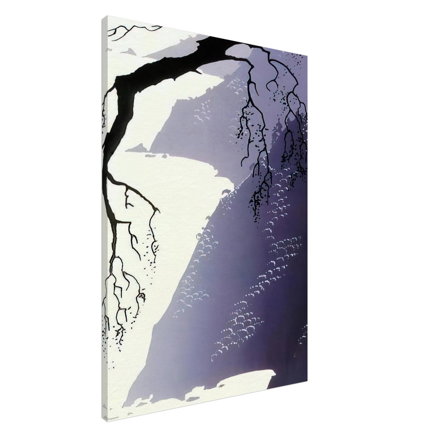 Eyvind Earle - Gray Mist Canvas - 20x30 cm / 8x12 inches-canvas