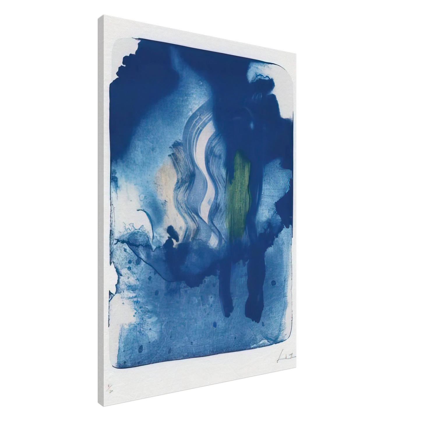 Helen Frankenthaler - Reflections V - 1995 Canvas - 20x30 cm / 8x12 inches-canvas