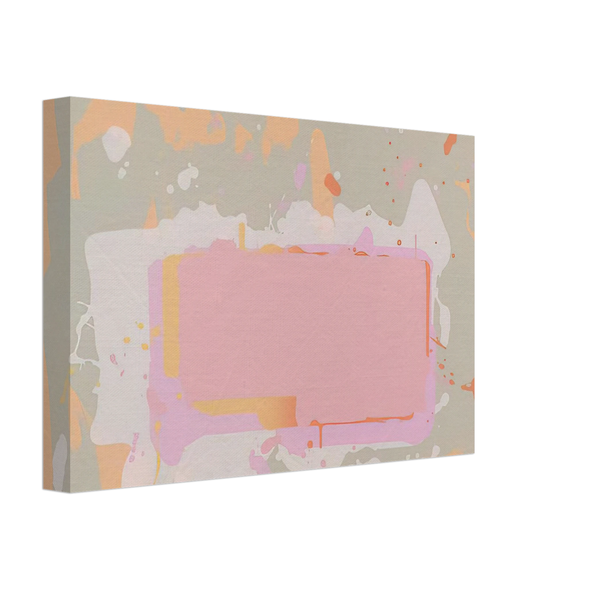 John Hoyland - Yellow and Pink - 1971 Canvas - 70x100 cm / 28x40 inches-canvas