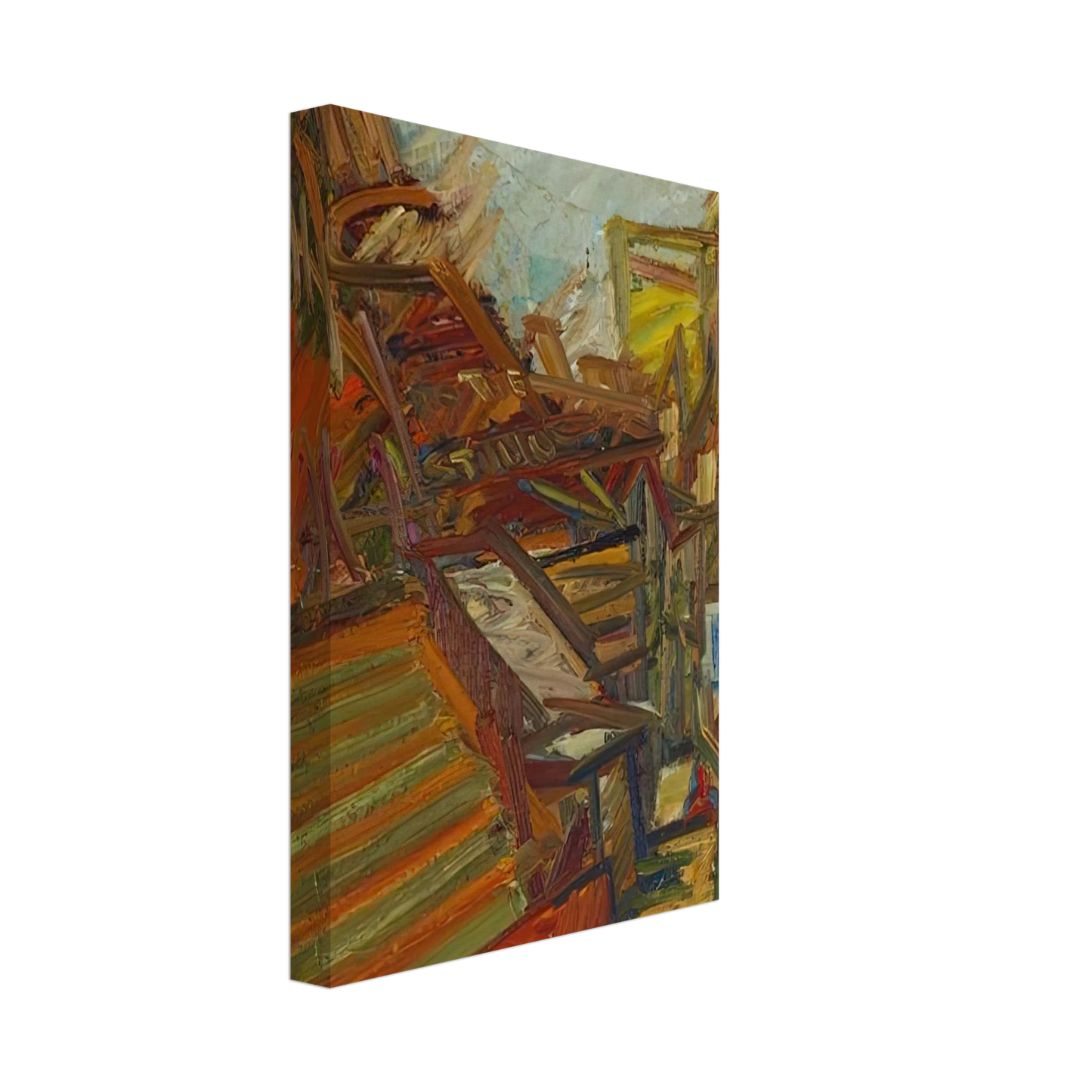 Frank Auerbach - TO THE STUDIOS 1991 Canvas - 70x100 cm / 28x40 inches-canvas