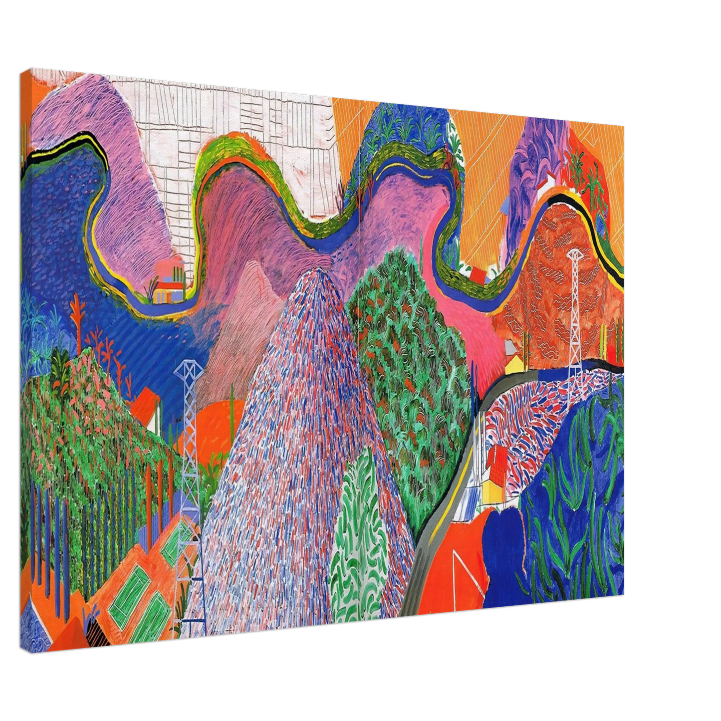 David Hockney - David Hockney Canvas - 20x30 cm / 8x12 inches-canvas