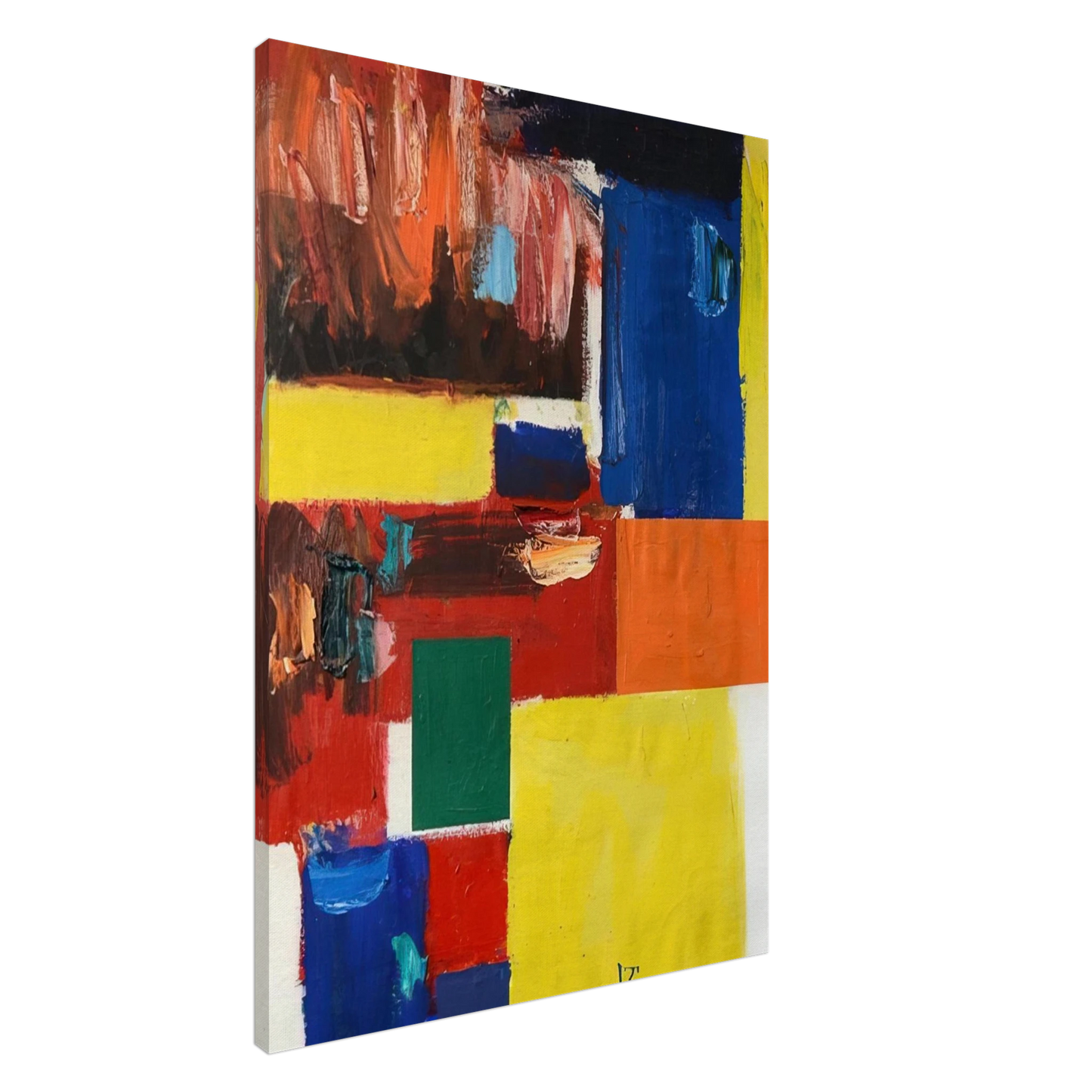 Taro Yamamoto - UNTITLED 1964 Canvas - 20x30 cm / 8x12 inches-canvas