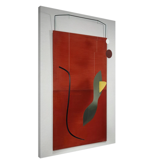 Alexander Calder - RED PANEL 1936 Canvas - 20x30 cm / 8x12 inches-canvas