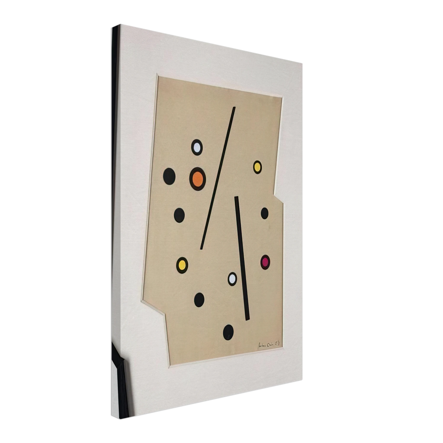 Carmelo Arden Quin - Forme Madi - 1958 Canvas - 40x60 cm / 16x24 inches-canvas