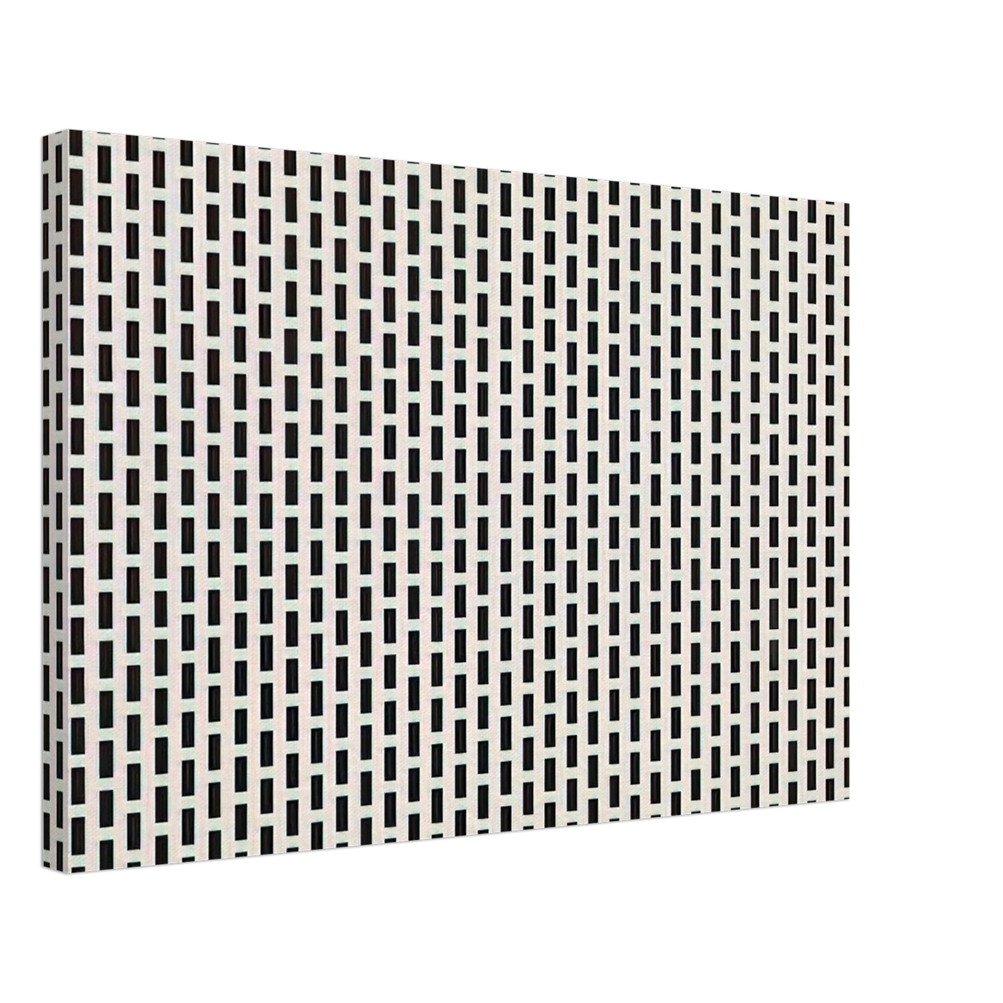 Francois Morellet - 2 trames de carres1 trame de tirets - 1975 Canvas - 70x100 cm / 28x40 inches-canvas