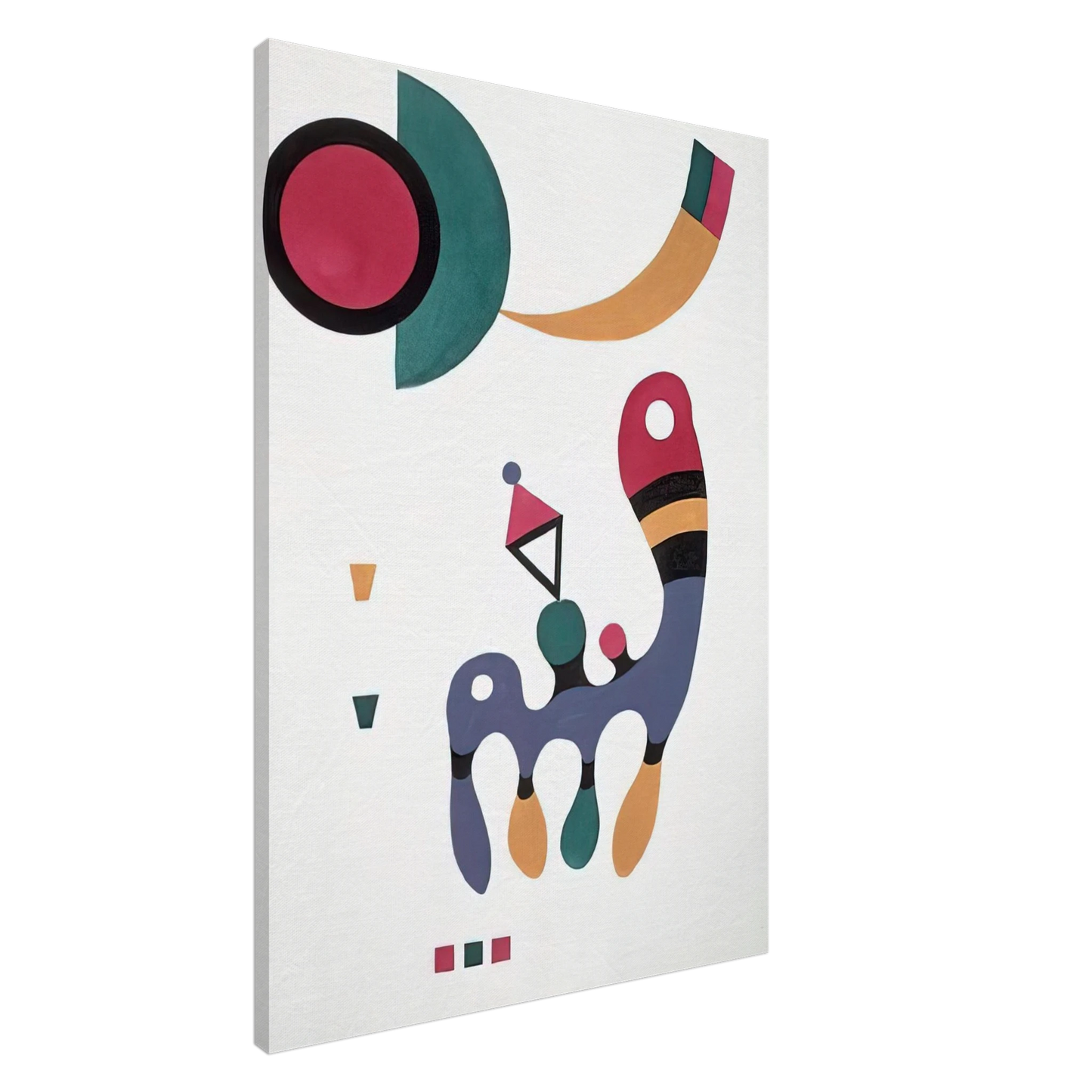 Wassily Kandinsky - COMPOSITION 1944 Canvas - 20x30 cm / 8x12 inches-canvas