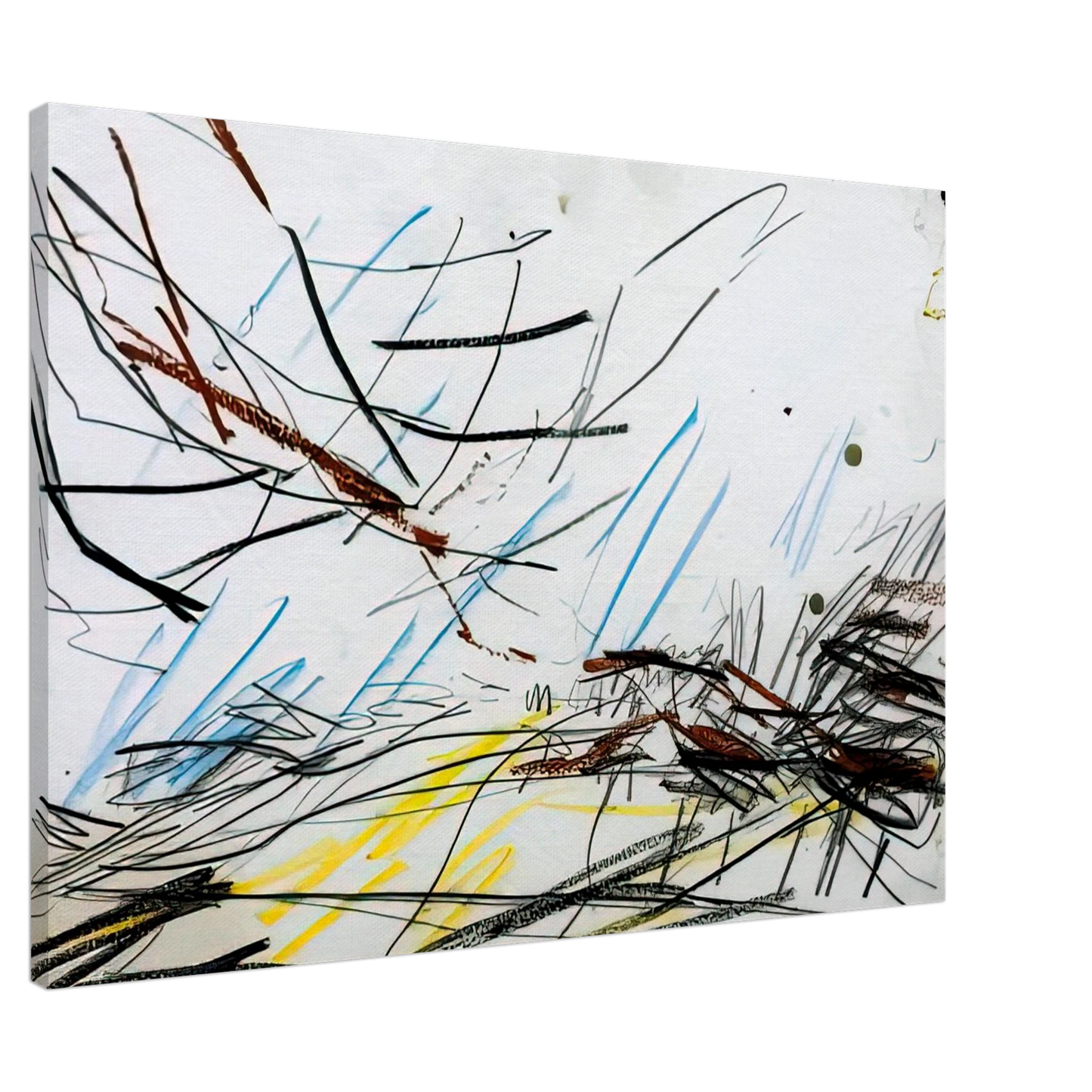 Frank Auerbach - WORKING DRAWING FOR PRIMROSE HILL 1 Canvas - 20x30 cm / 8x12 inches-canvas