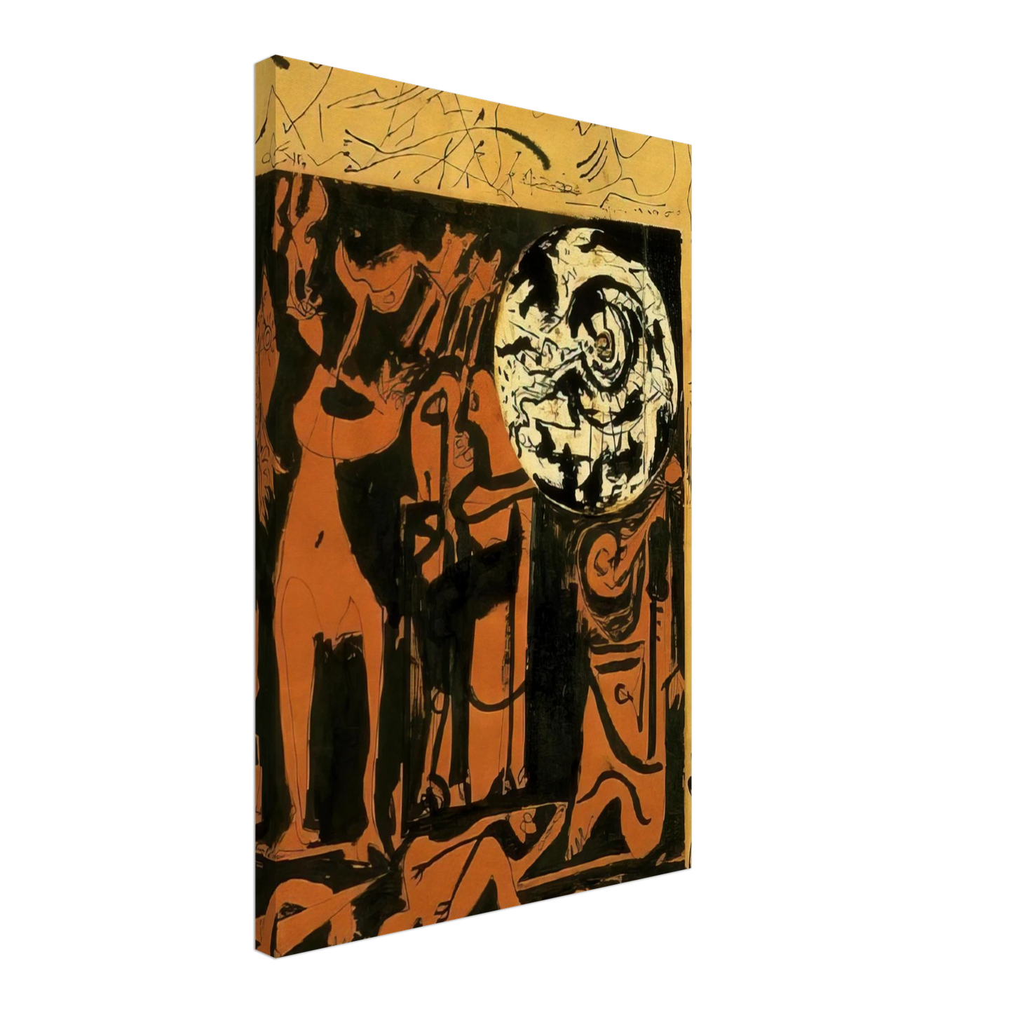 Jackson Pollock - UNTITLED 3 Canvas - 70x100 cm / 28x40 inches-canvas