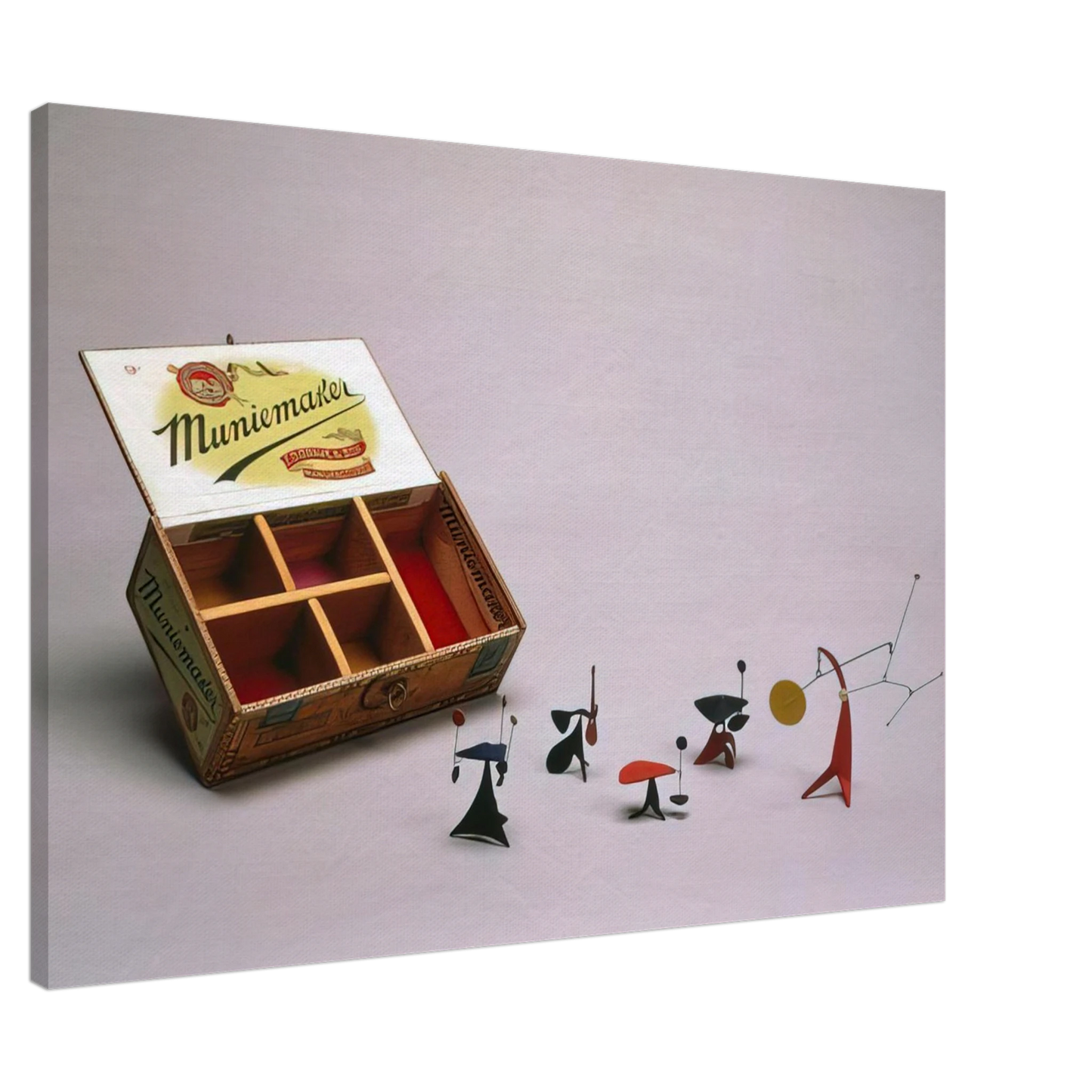 Alexander Calder - LOUISAS 43RD BIRTHDAY PRESENT 1948 Canvas - 20x30 cm / 8x12 inches-canvas