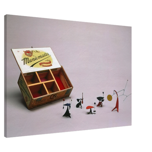 Alexander Calder - LOUISAS 43RD BIRTHDAY PRESENT 1948 Canvas - 20x30 cm / 8x12 inches-canvas