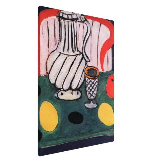 Henri Matisse - TIN PITCHER LEMON AND ARMCHAIR 1939 Canvas - 20x30 cm / 8x12 inches-canvas