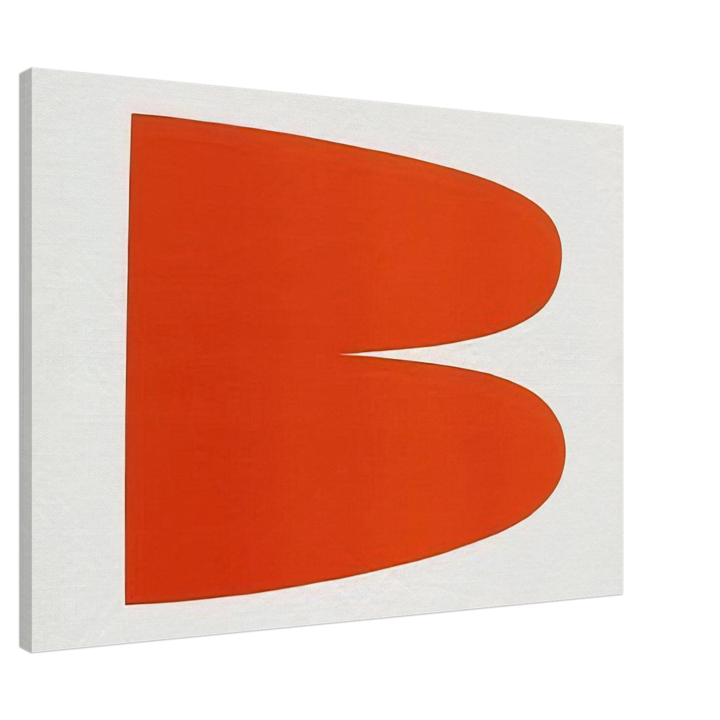 Ellsworth Kelly - Red-Orange from the Suite of Twenty-Seven Color Lithographs Canvas - 20x30 cm / 8x12 inches-canvas