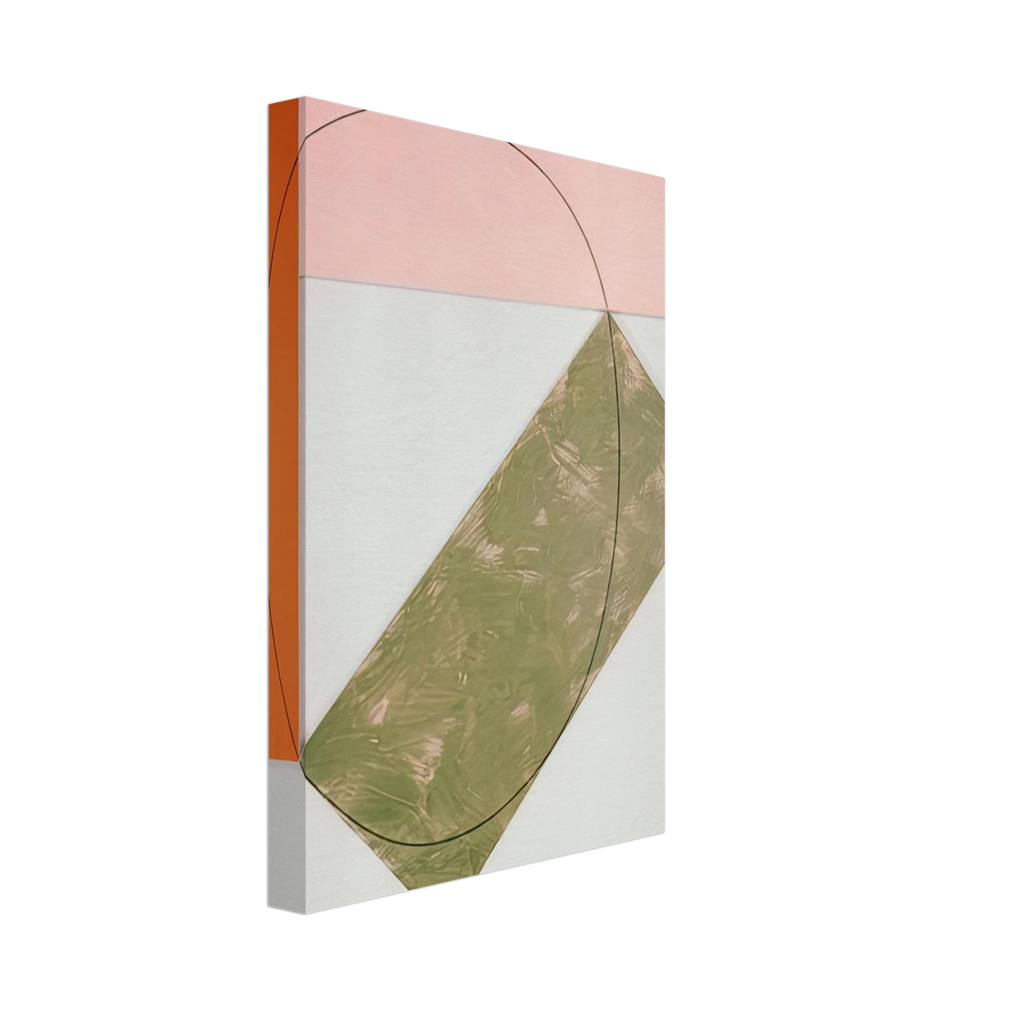 Robert Mangold - THREE COLOR FRAME PAINTING 1985 Canvas - 40x60 cm / 16x24 inches-canvas