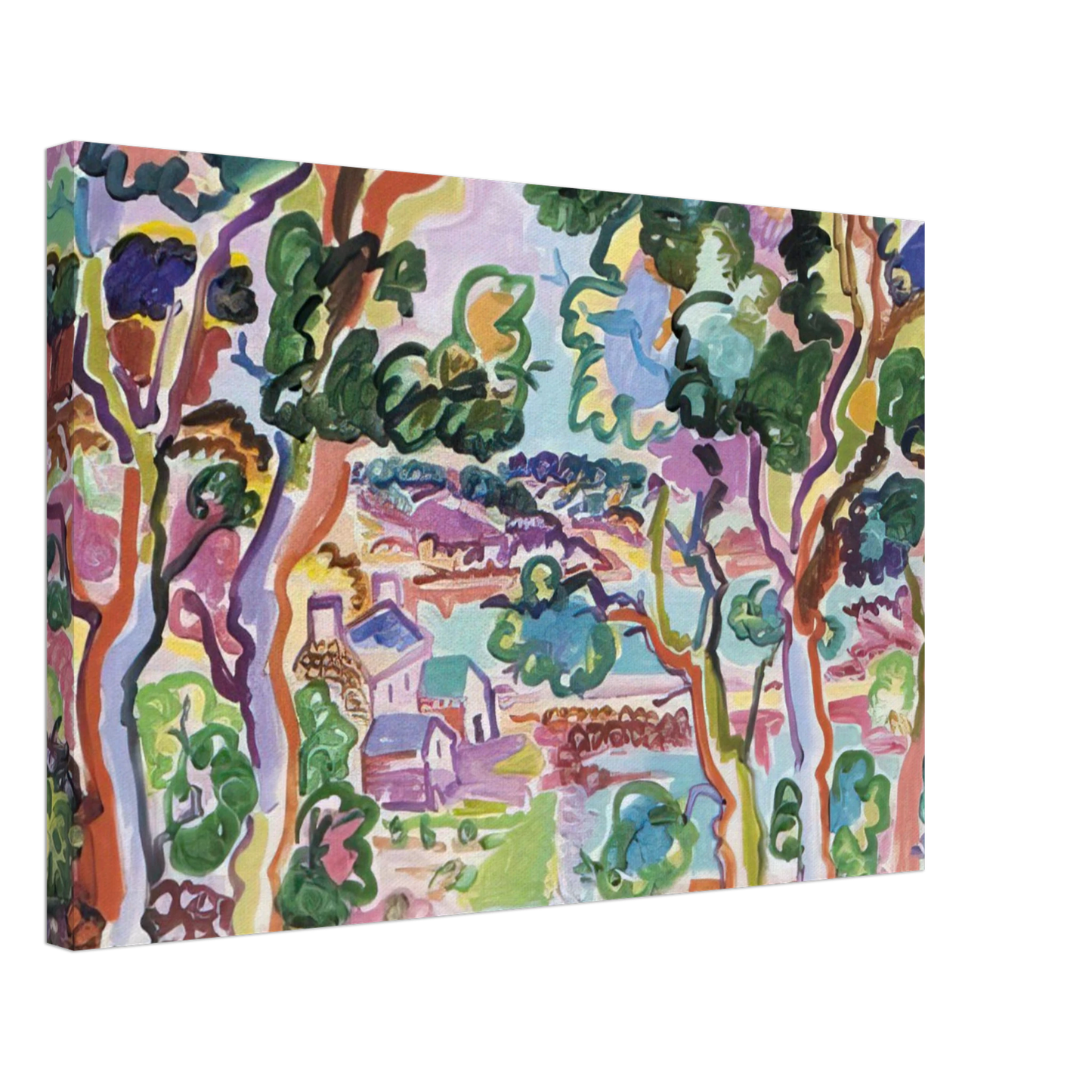Charles Lapicque - Paysage - Fauvism Canvas - 70x100 cm / 28x40 inches-canvas