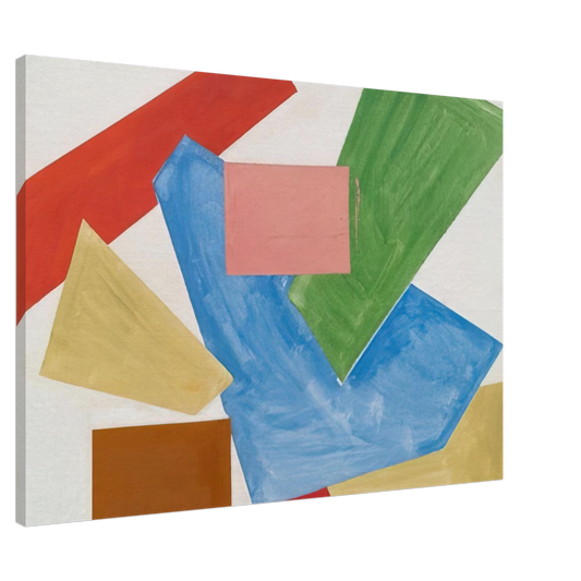 Hans Hofmann - Abstraction in White Canvas - 20x30 cm / 8x12 inches-canvas