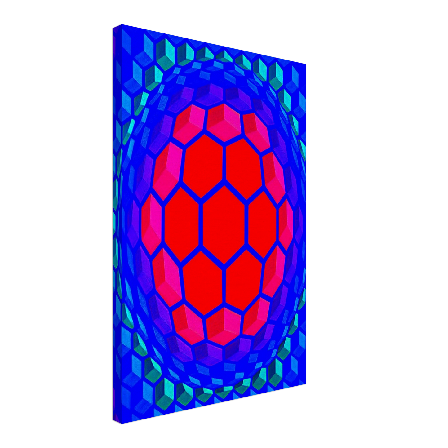 Victor Vasarely - Cheyt Pyr - 1971 Canvas - 70x100 cm / 28x40 inches-canvas