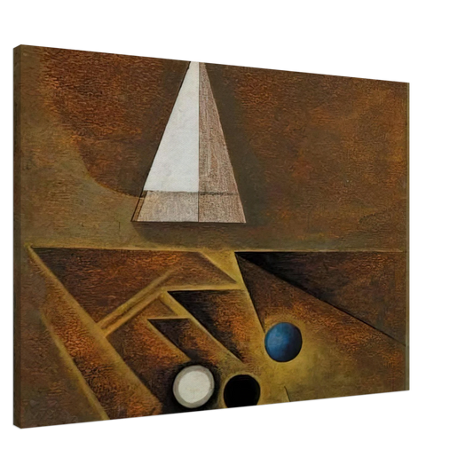 Lawren Harris - Sketch Painted in Santa Fe, New Mexico - 1944 Canvas - 20x30 cm / 8x12 inches-canvas