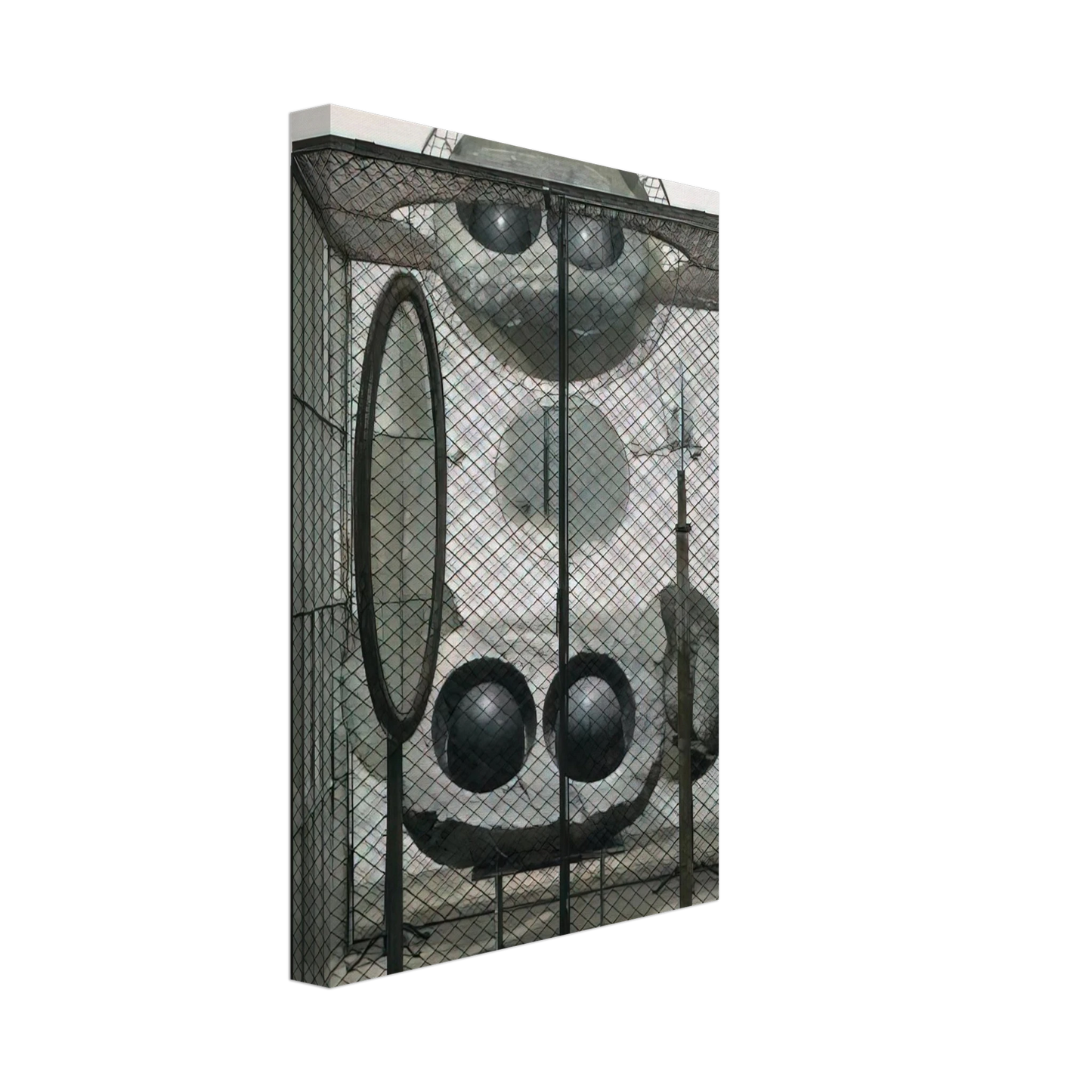 Louise Bourgeois - CELL EYES AND MIRRORS 1993 Canvas - 40x60 cm / 16x24 inches-canvas