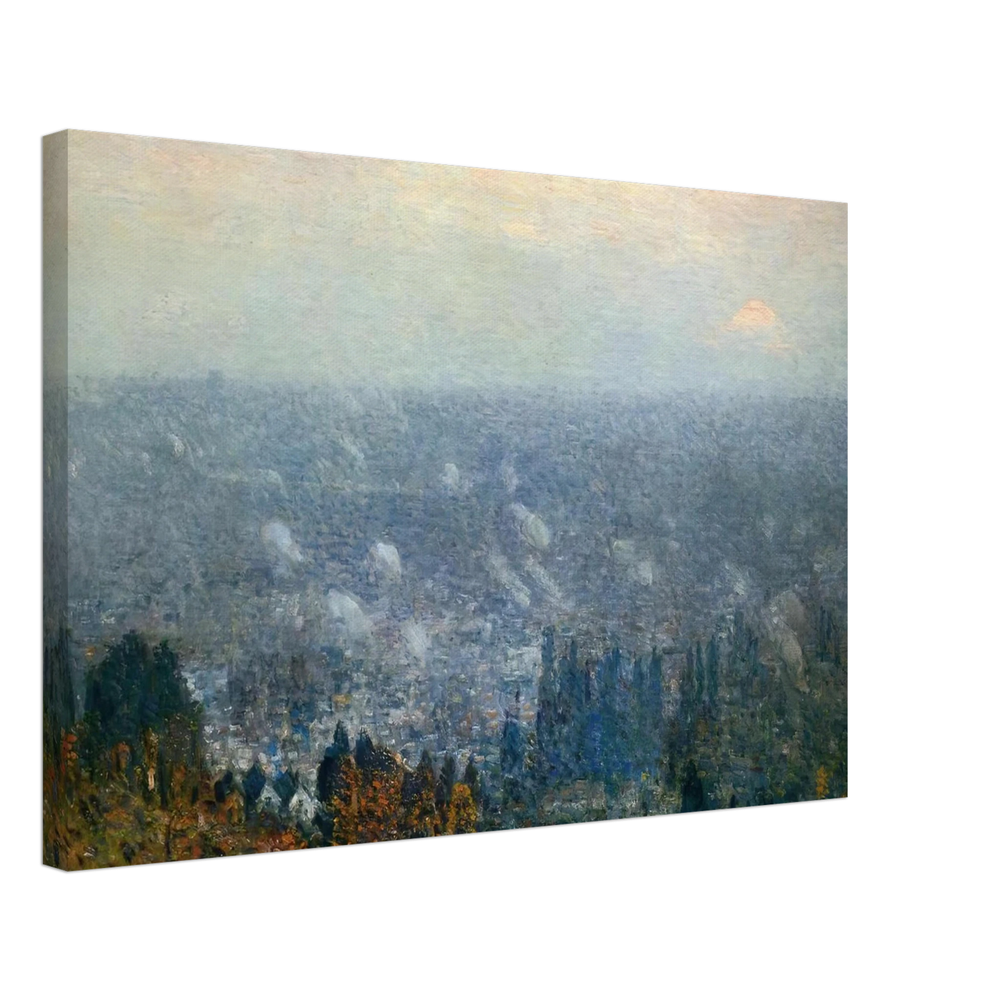 Childe Hassam - Mount Hood and the Valley of the Willamette Canvas - 70x100 cm / 28x40 inches-canvas