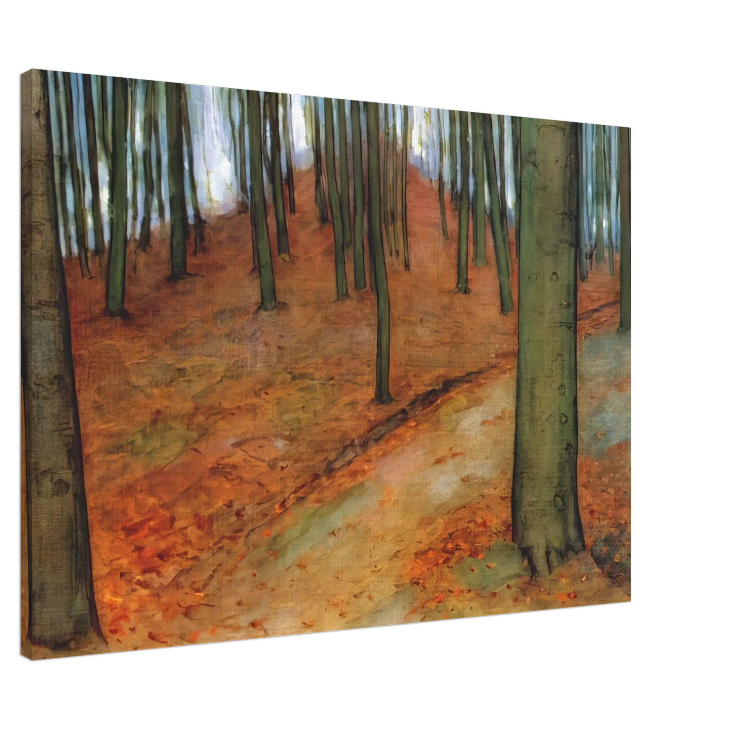 Piet Mondrian - Wood with Beech Trees Canvas - 20x30 cm / 8x12 inches-canvas