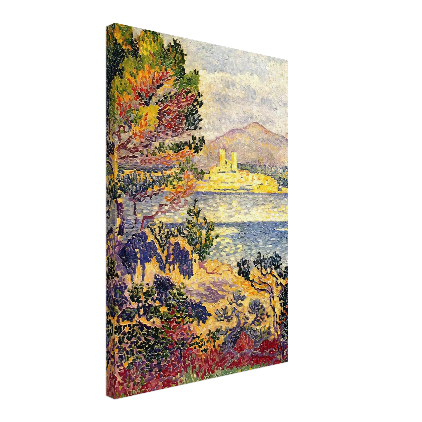 Henri-Edmond Cross - Antibes, Morning Canvas - 70x100 cm / 28x40 inches-canvas
