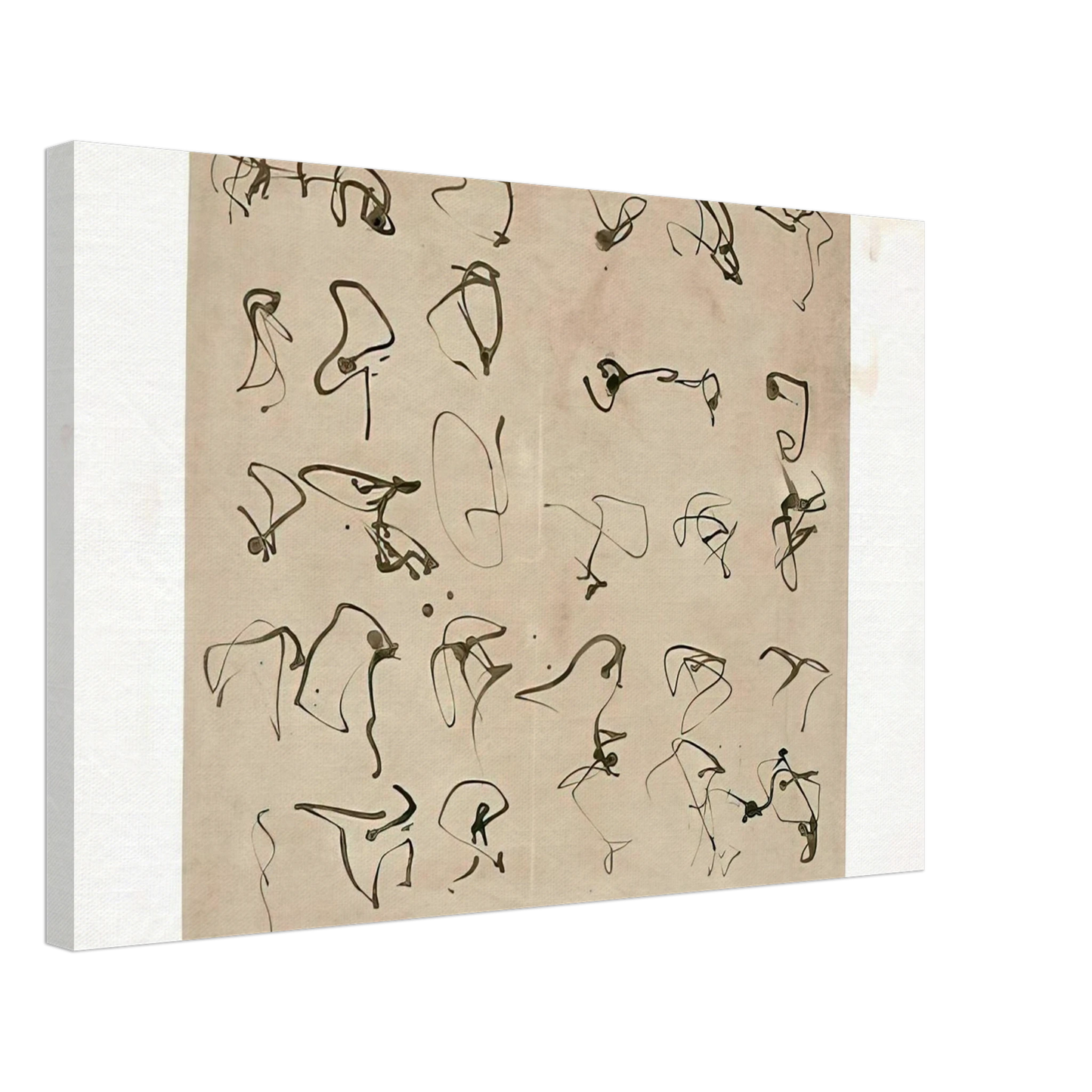 Brice Marden - Forgery - 2008 Canvas - 40x60 cm / 16x24 inches-canvas