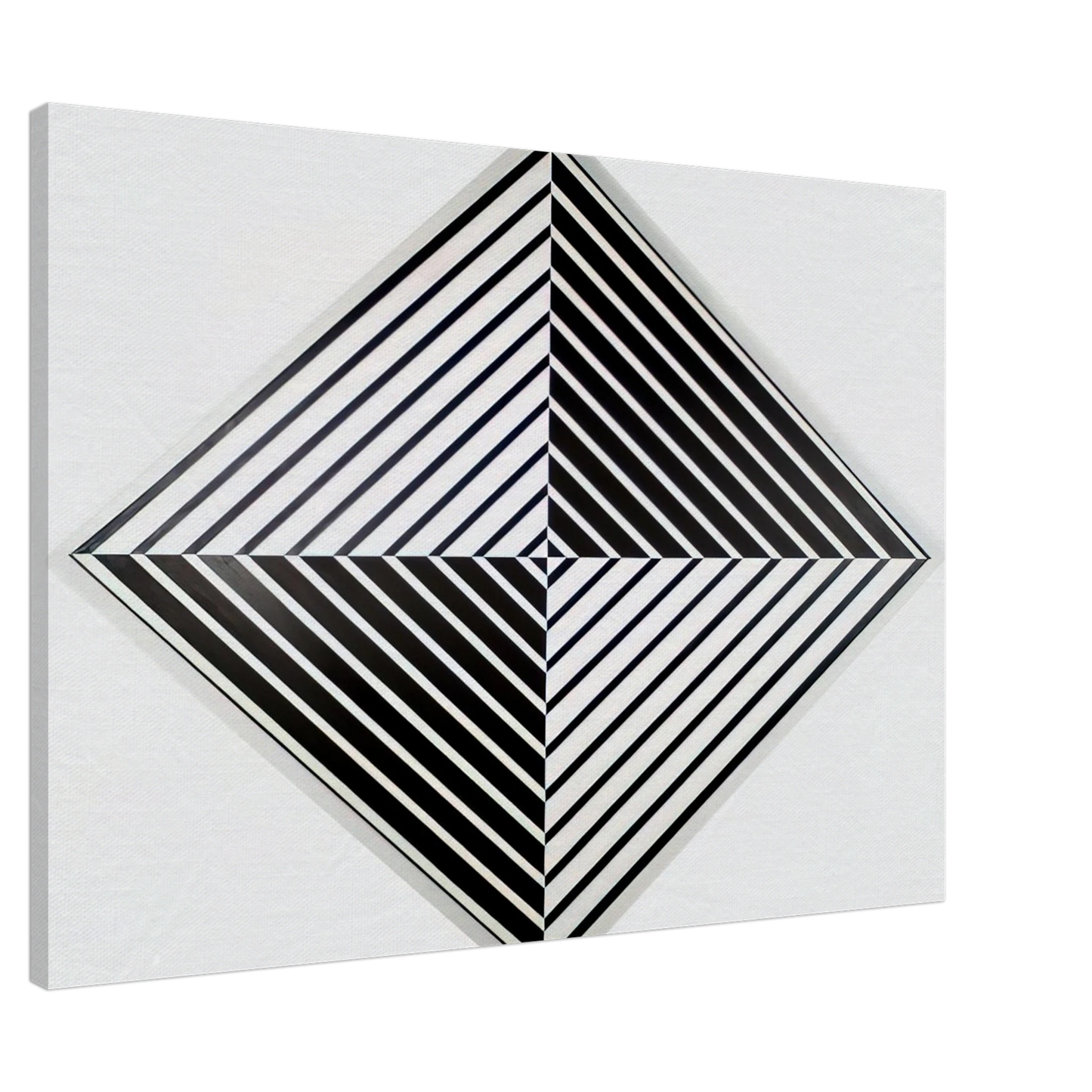 Carmen Herrera - Black and White - 1952 Canvas - 20x30 cm / 8x12 inches-canvas