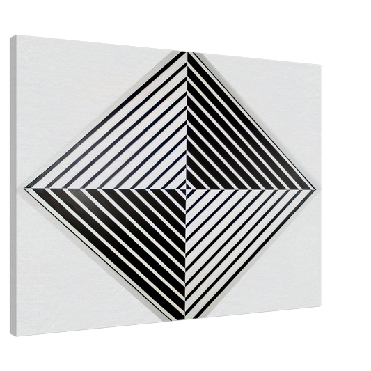 Carmen Herrera - Black and White - 1952 Canvas - 20x30 cm / 8x12 inches-canvas