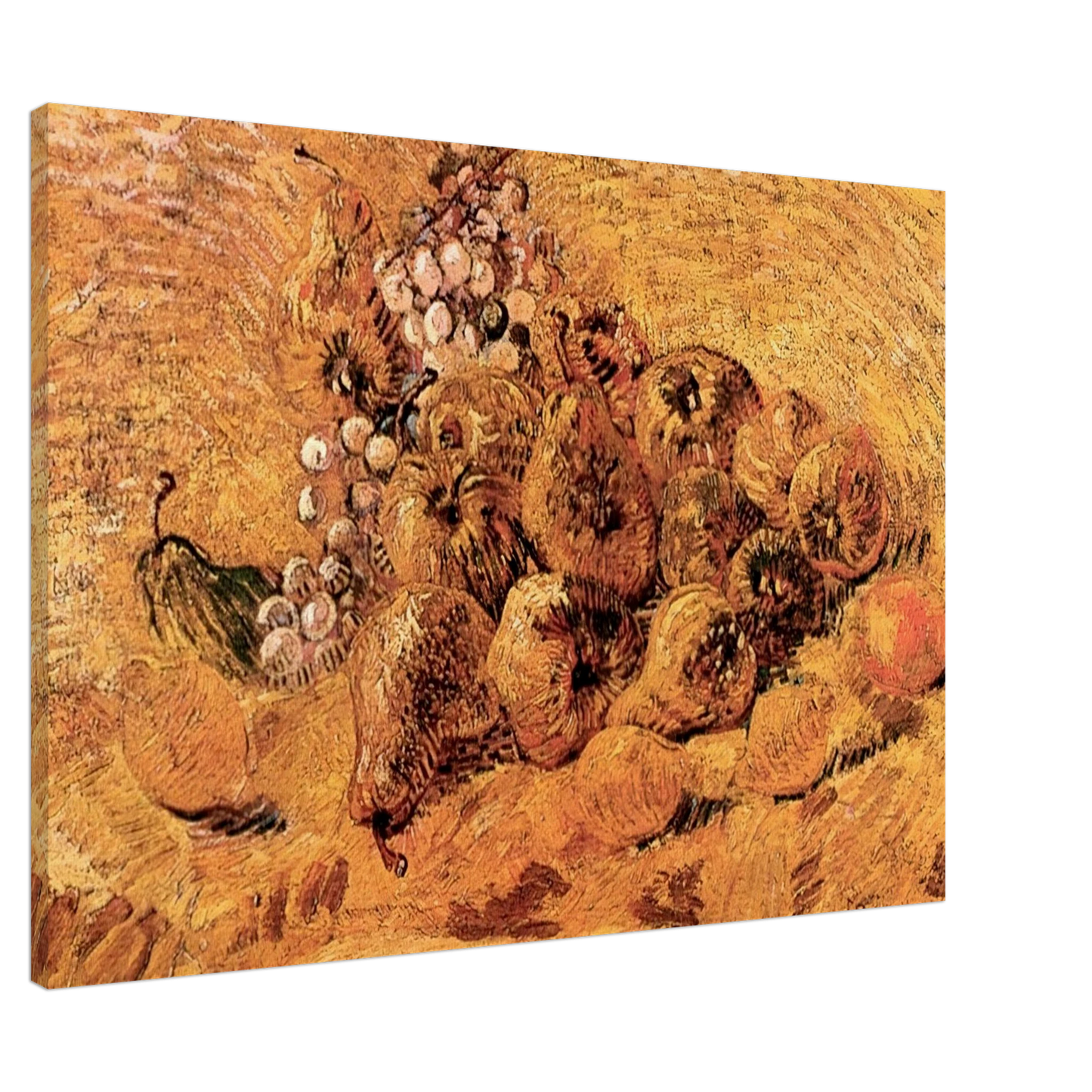 Vincent van Gogh - Still Life with Grapes, Pears and Lemons Canvas - 20x30 cm / 8x12 inches-canvas