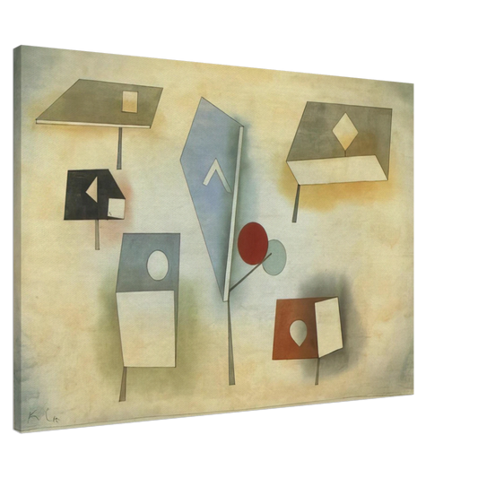 Paul Klee - SIX SPECIES 1921 Canvas - 20x30 cm / 8x12 inches-canvas