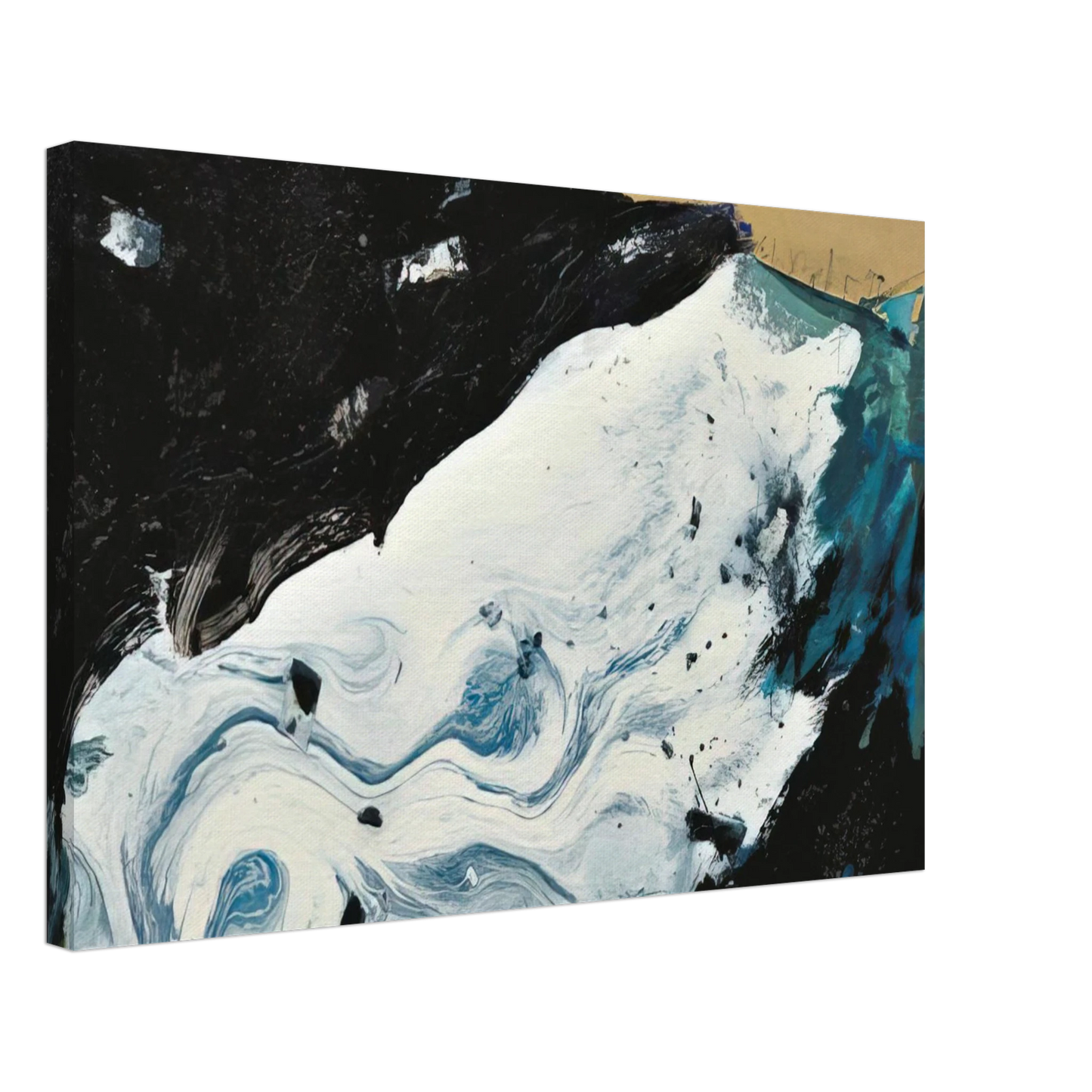 Emil Schumacher - GE-21 - 1991 Canvas - 70x100 cm / 28x40 inches-canvas