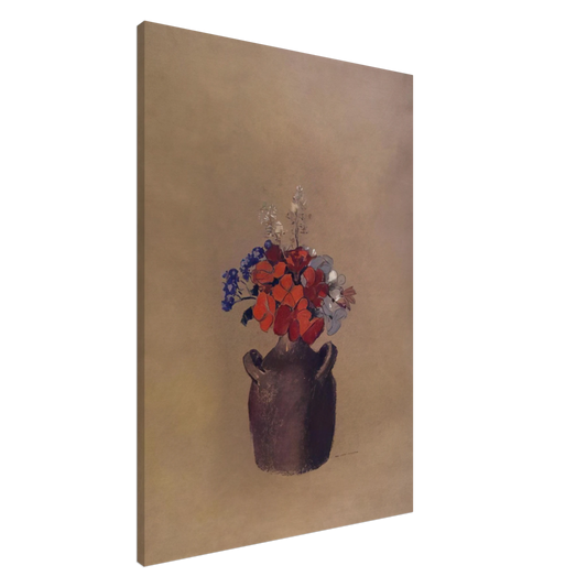 Odilon Redon - FLOWERS IN A VASE Canvas - 20x30 cm / 8x12 inches-canvas
