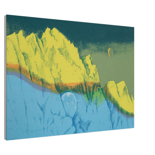 Clarence Holbrook Carter - Pilgrimage #4 - 1977 Canvas - 20x30 cm / 8x12 inches-canvas