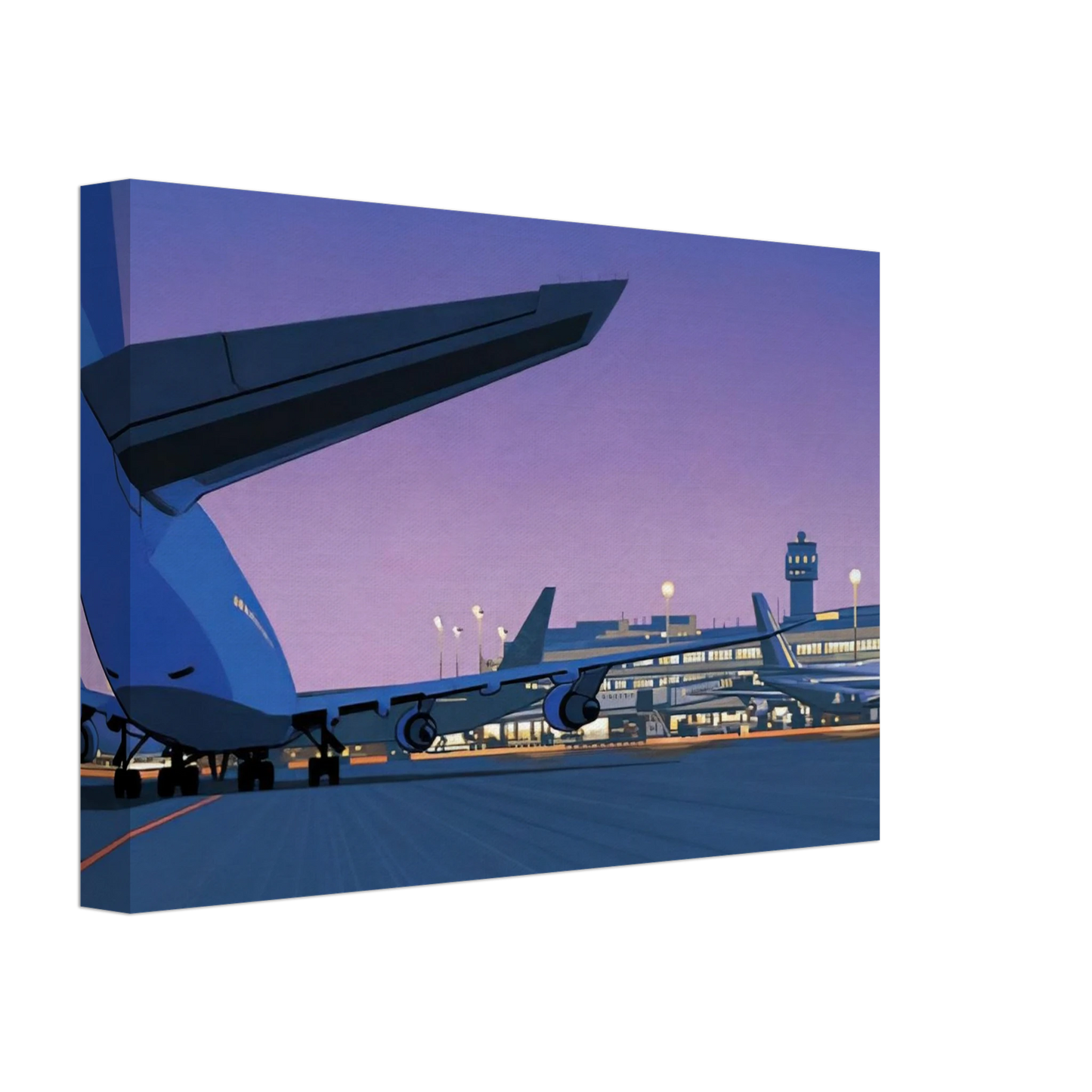 Hiroshi Nagai - Taxiway Canvas - 70x100 cm / 28x40 inches-canvas