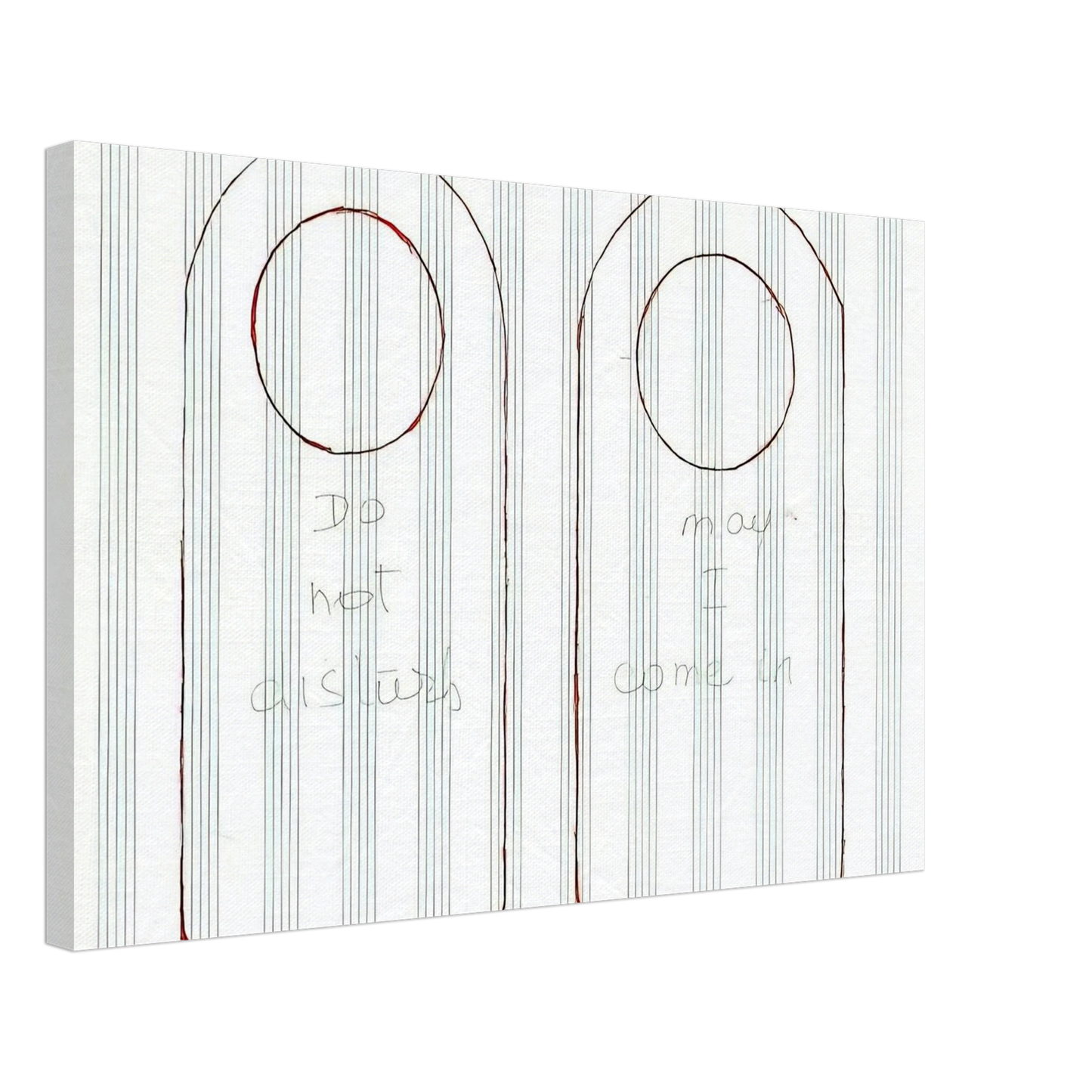 Louise Bourgeois - UNTITLED 1995 3 Canvas - 70x100 cm / 28x40 inches-canvas