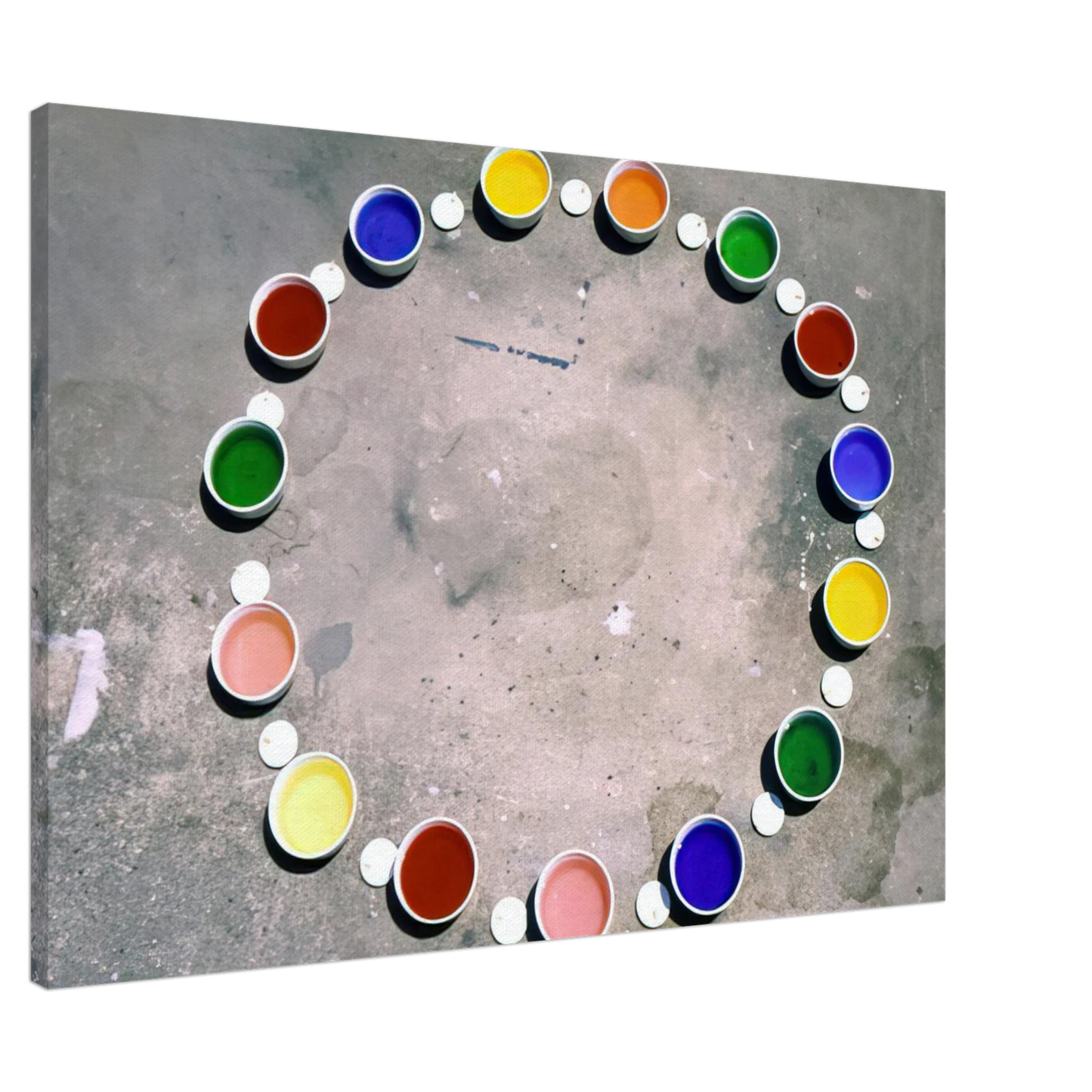 Lygia Pape - Wheel of Delights - 1967 Canvas - 20x30 cm / 8x12 inches-canvas