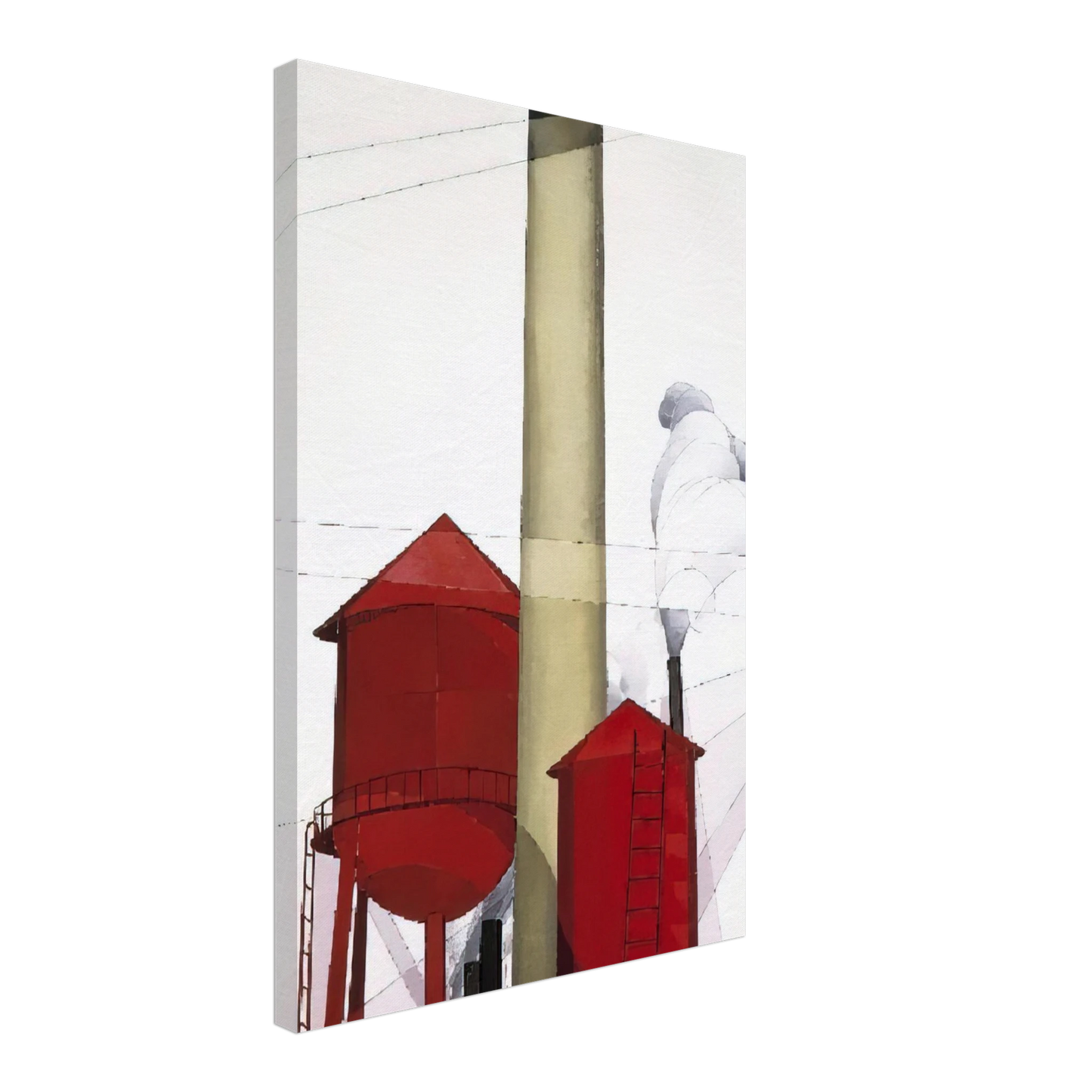 Charles Demuth - Buildings - 1930 Canvas - 40x60 cm / 16x24 inches-canvas