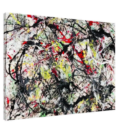 Jackson Pollock - NUMBER 48 1949 Canvas - 20x30 cm / 8x12 inches-canvas