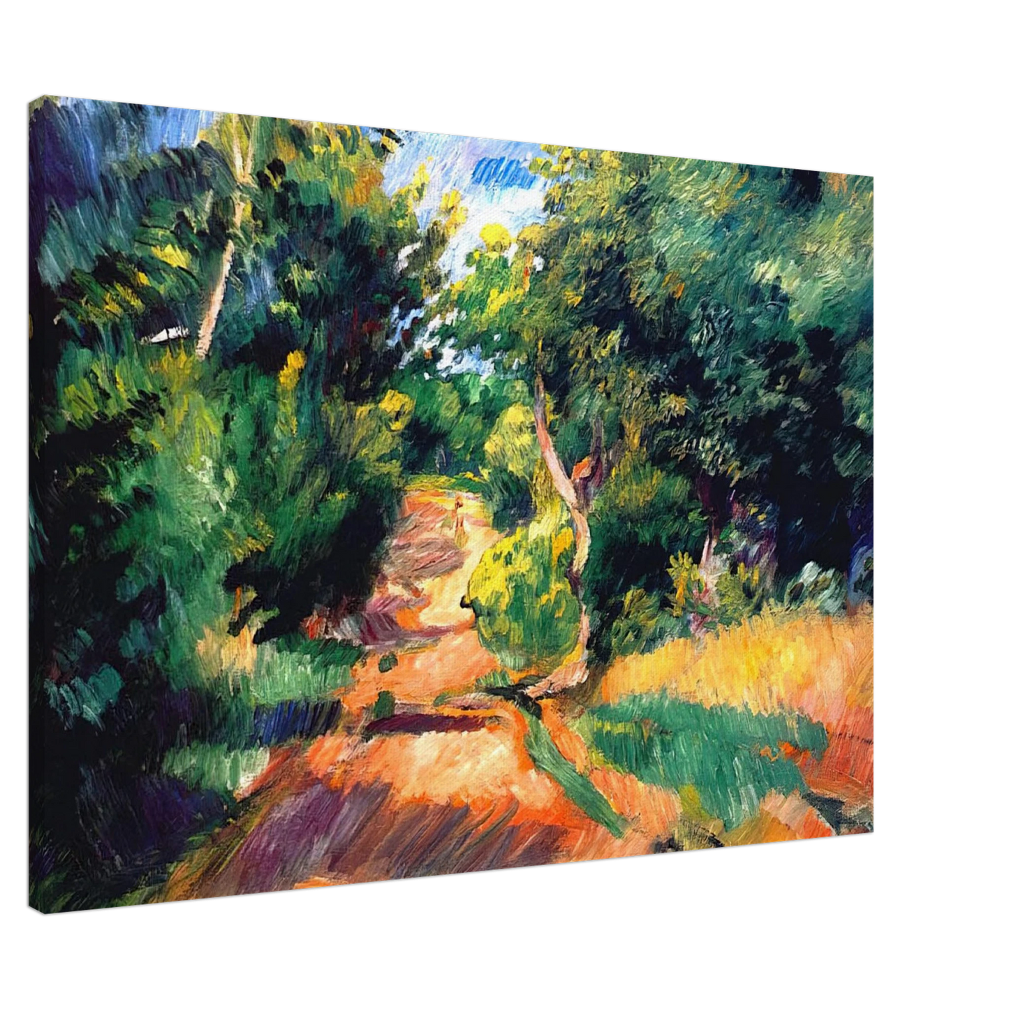 Pierre-Auguste Renoir - Landscape Near Varengeville Canvas - 20x30 cm / 8x12 inches-canvas