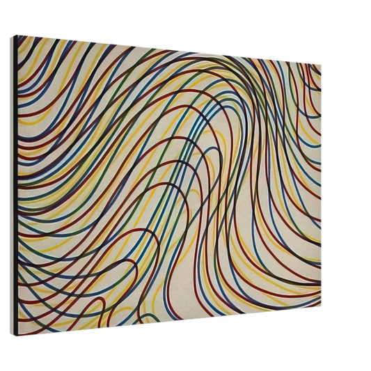 Sol LeWitt - Wavy Lines with Black Border Canvas - 20x30 cm / 8x12 inches-canvas