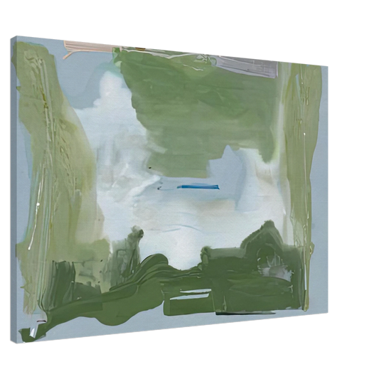 Helen Frankenthaler - Lush Spring, 1975- Canvas - 20x30 cm / 8x12 inches-canvas