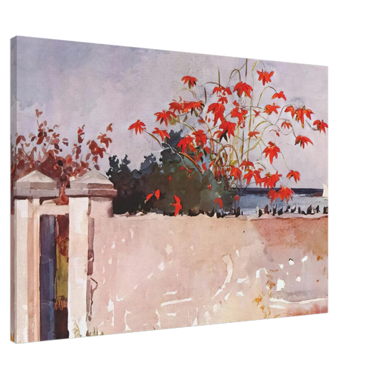Winslow Homer - A WALL NASSAU Canvas - Default Title-canvas