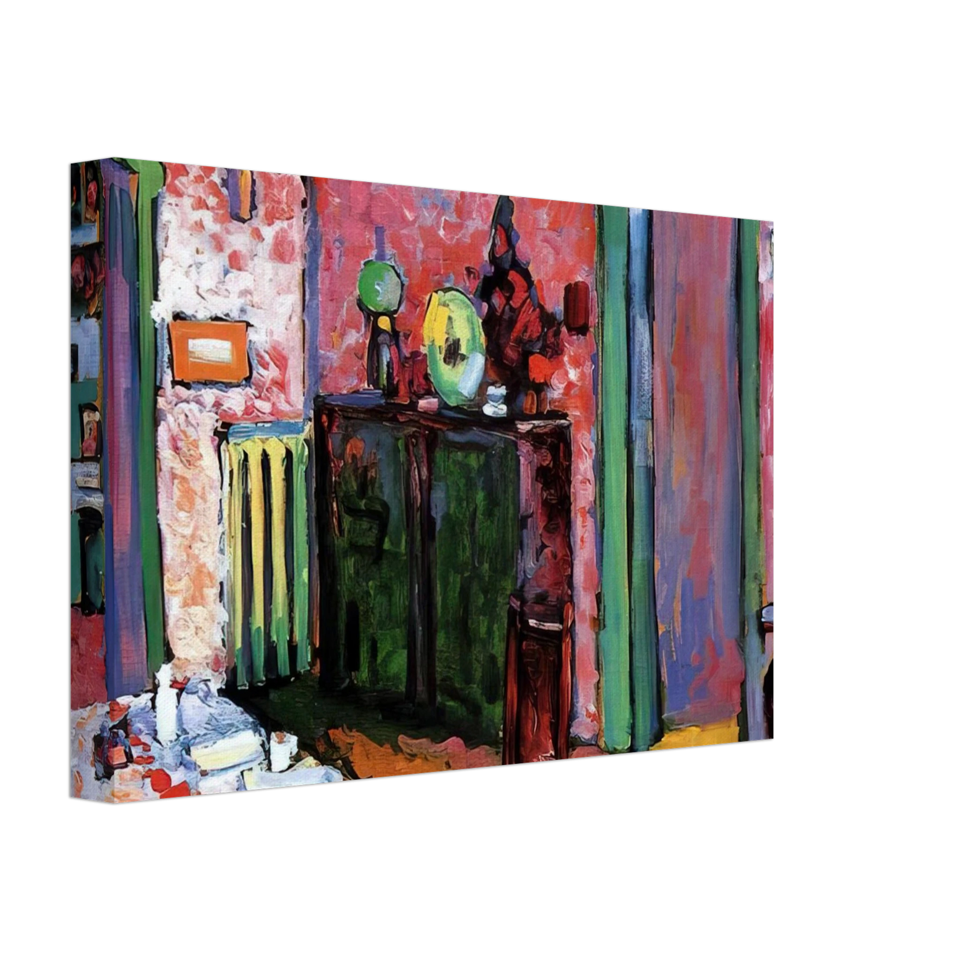 Wassily Kandinsky - INTERIOR MY DINING ROOM 1909 Canvas - 40x60 cm / 16x24 inches-canvas