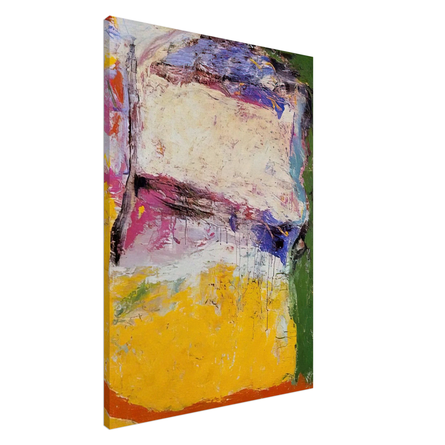 Gene Davis - Bay - 1958 Canvas - 20x30 cm / 8x12 inches-canvas