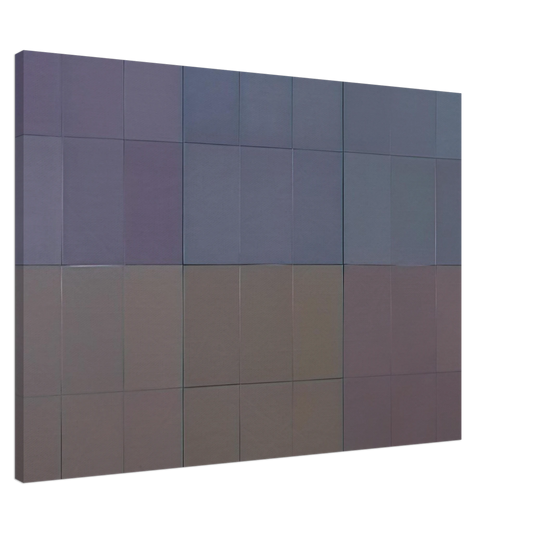 Fernand Leduc - Microchromie, gris puissance [6] Canvas - 20x30 cm / 8x12 inches-canvas