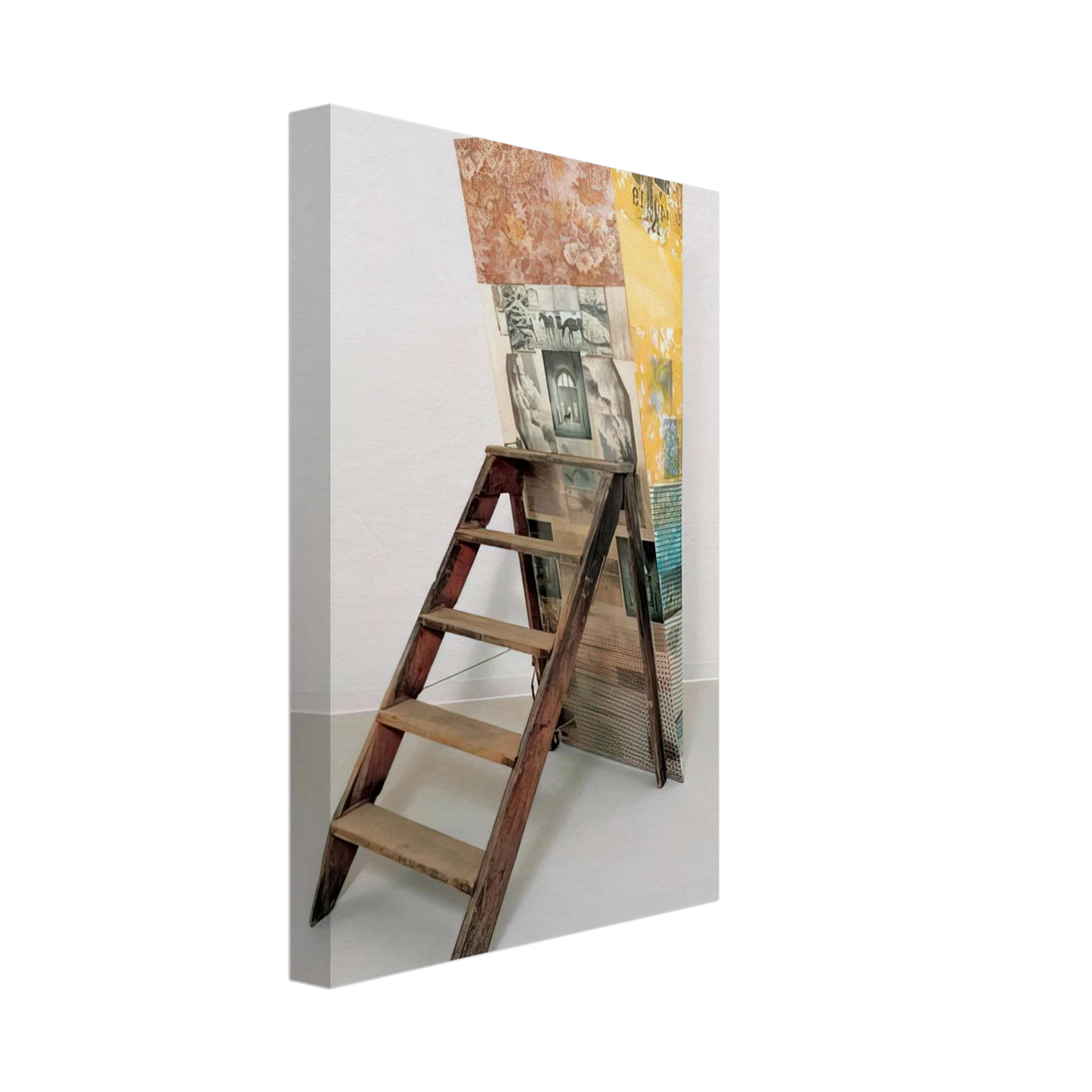 Robert Rauschenberg - PATRICIAN BARNACLE SCALE 1981 Canvas - 40x60 cm / 16x24 inches-canvas