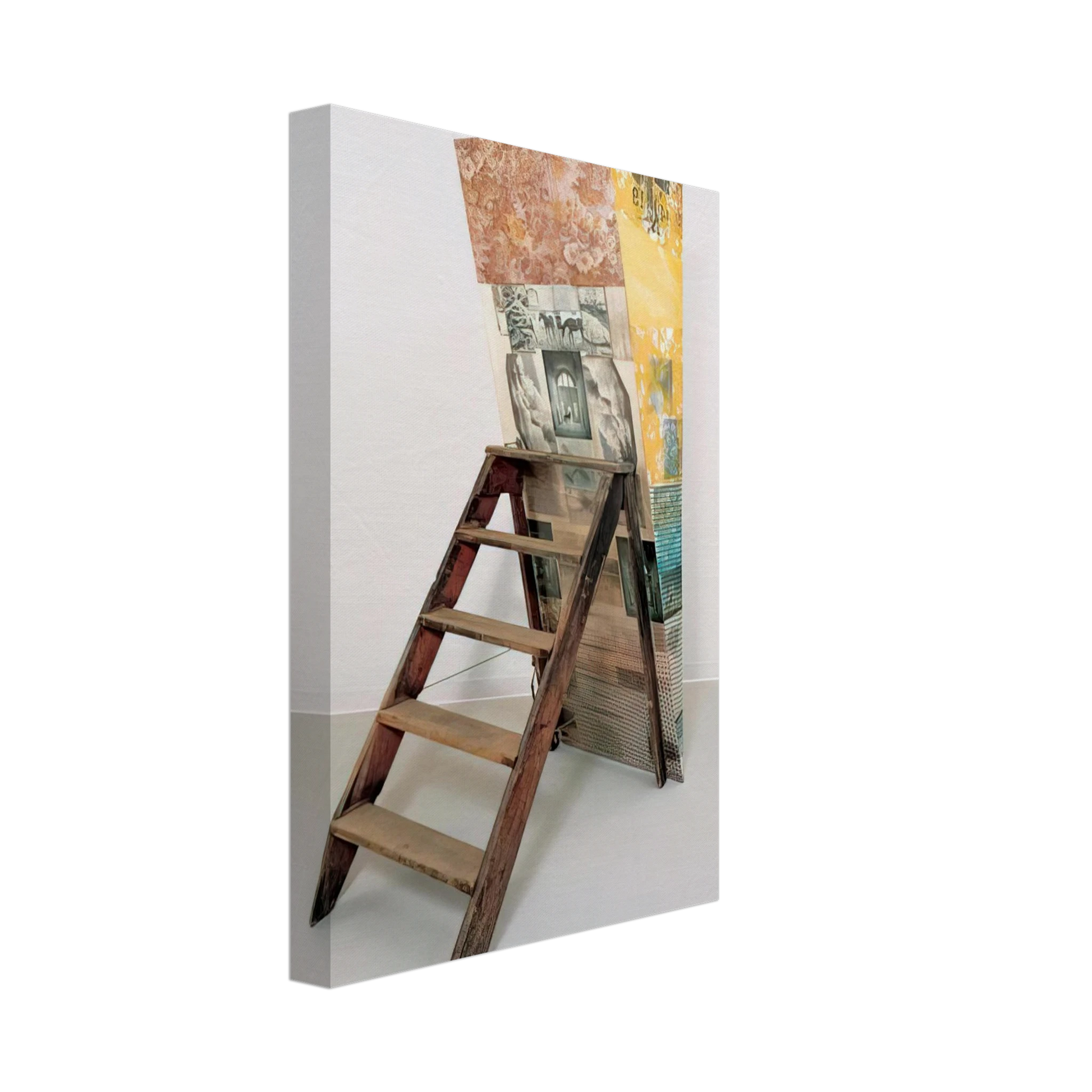 Robert Rauschenberg - PATRICIAN BARNACLE SCALE 1981 Canvas - 40x60 cm / 16x24 inches-canvas