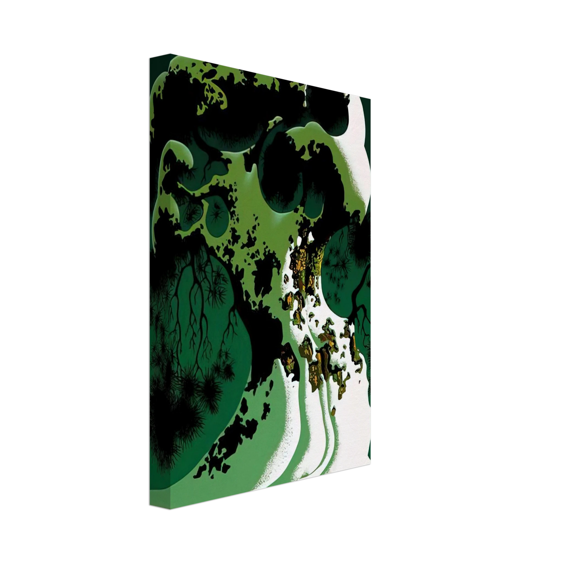 Eyvind Earle - Snow Covered Bonsai Canvas - 70x100 cm / 28x40 inches-canvas