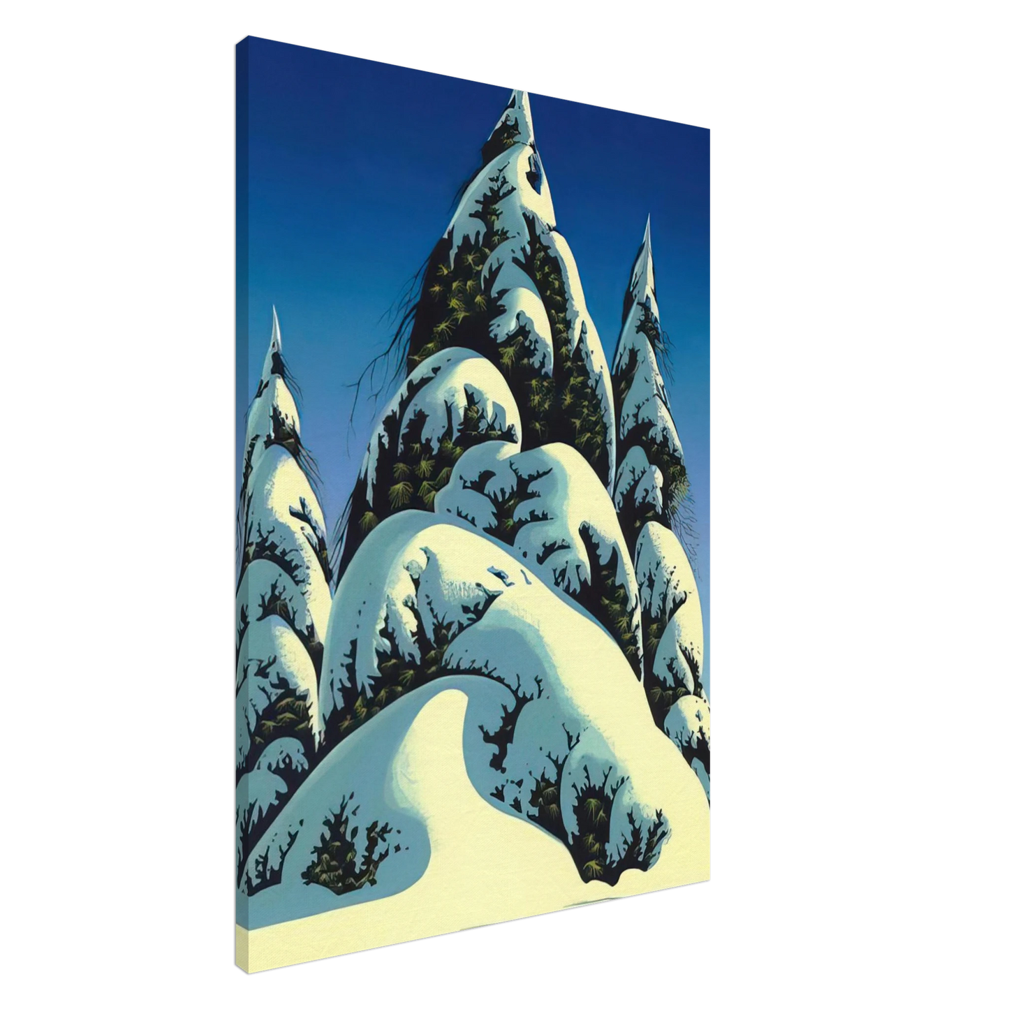 Eyvind Earle - New Fallen Snow Canvas - 20x30 cm / 8x12 inches-canvas
