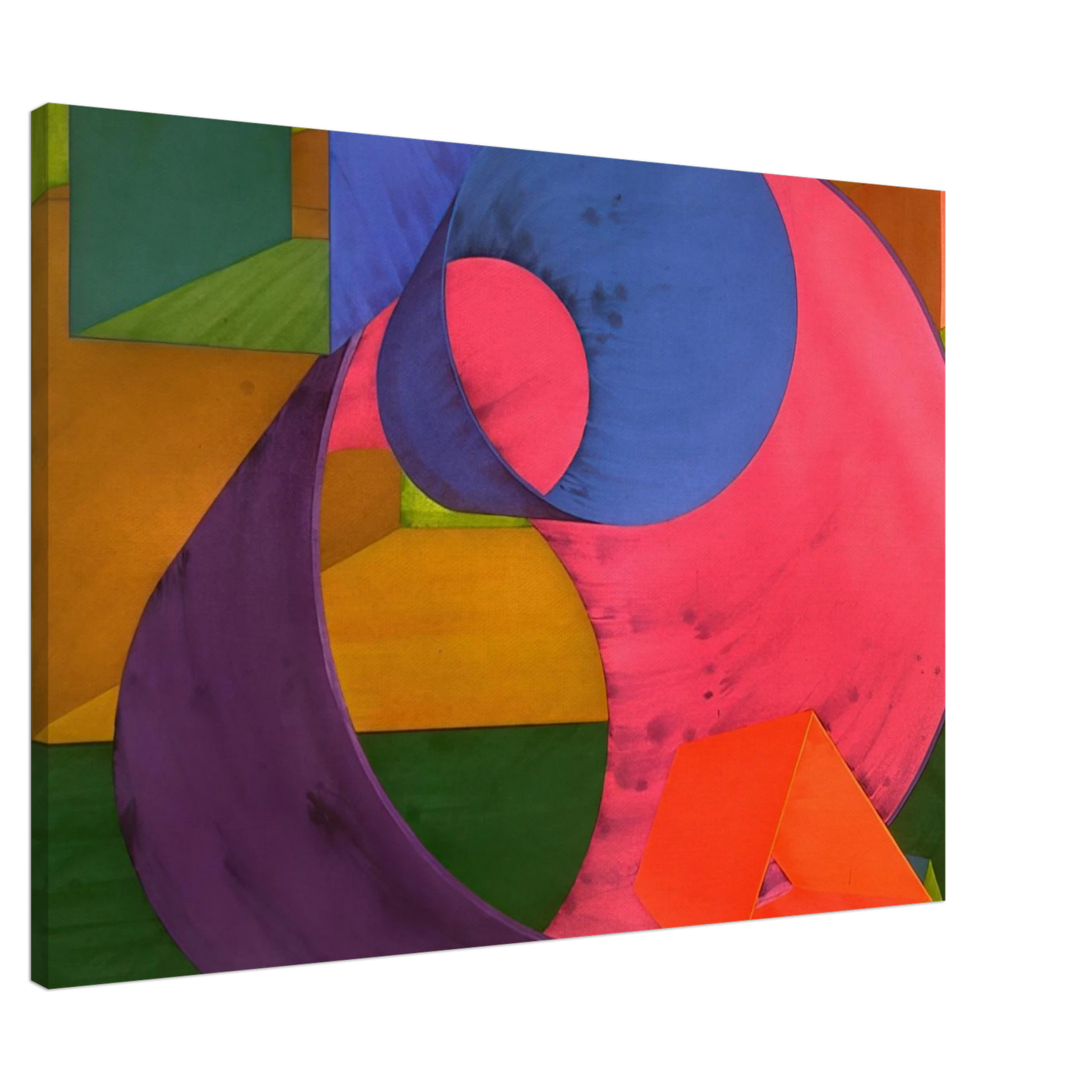 Al Held - Indigo Canvas - 20x30 cm / 8x12 inches-canvas